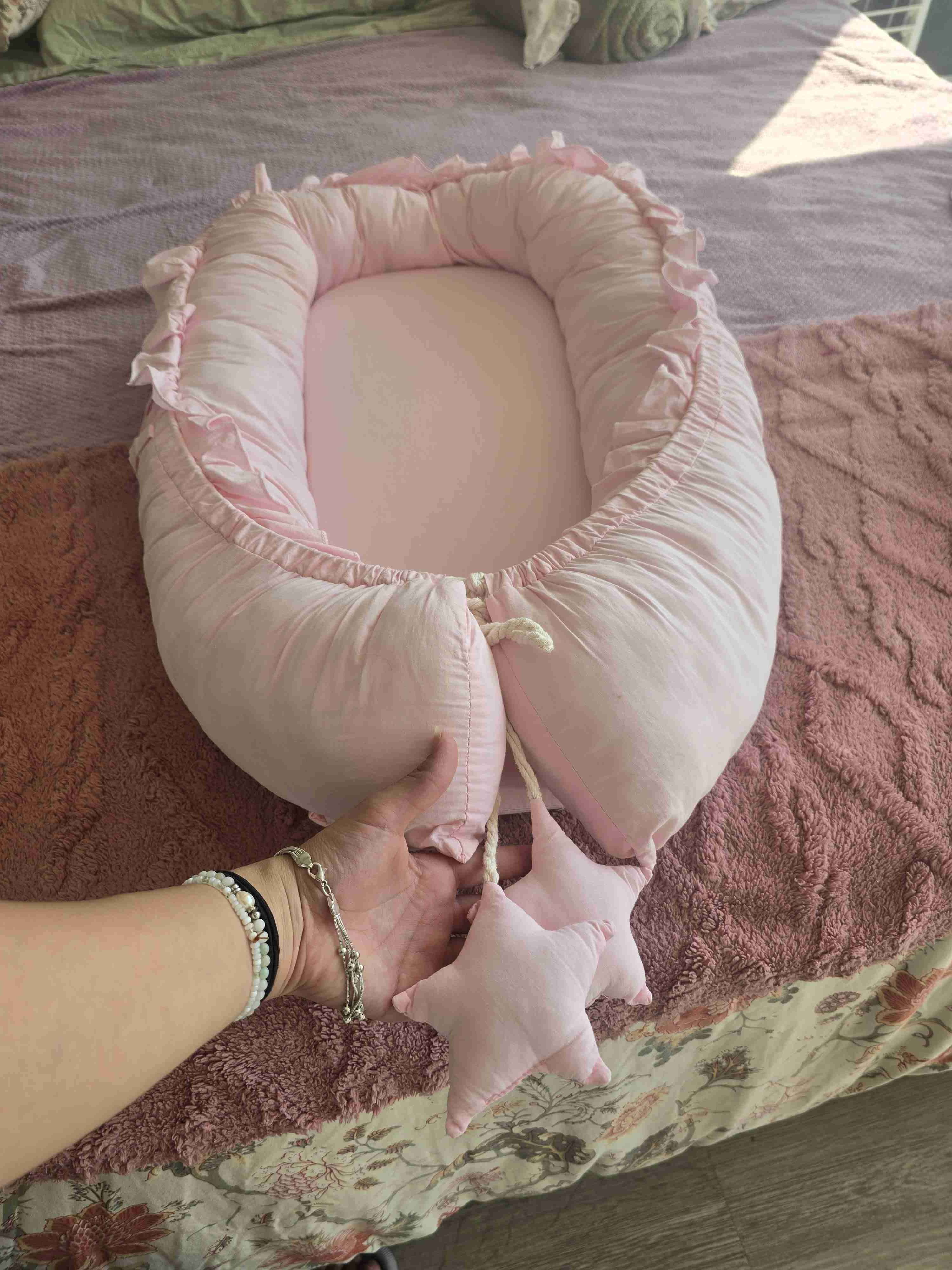 Cuna nido para bebé rosada - miniatura 2