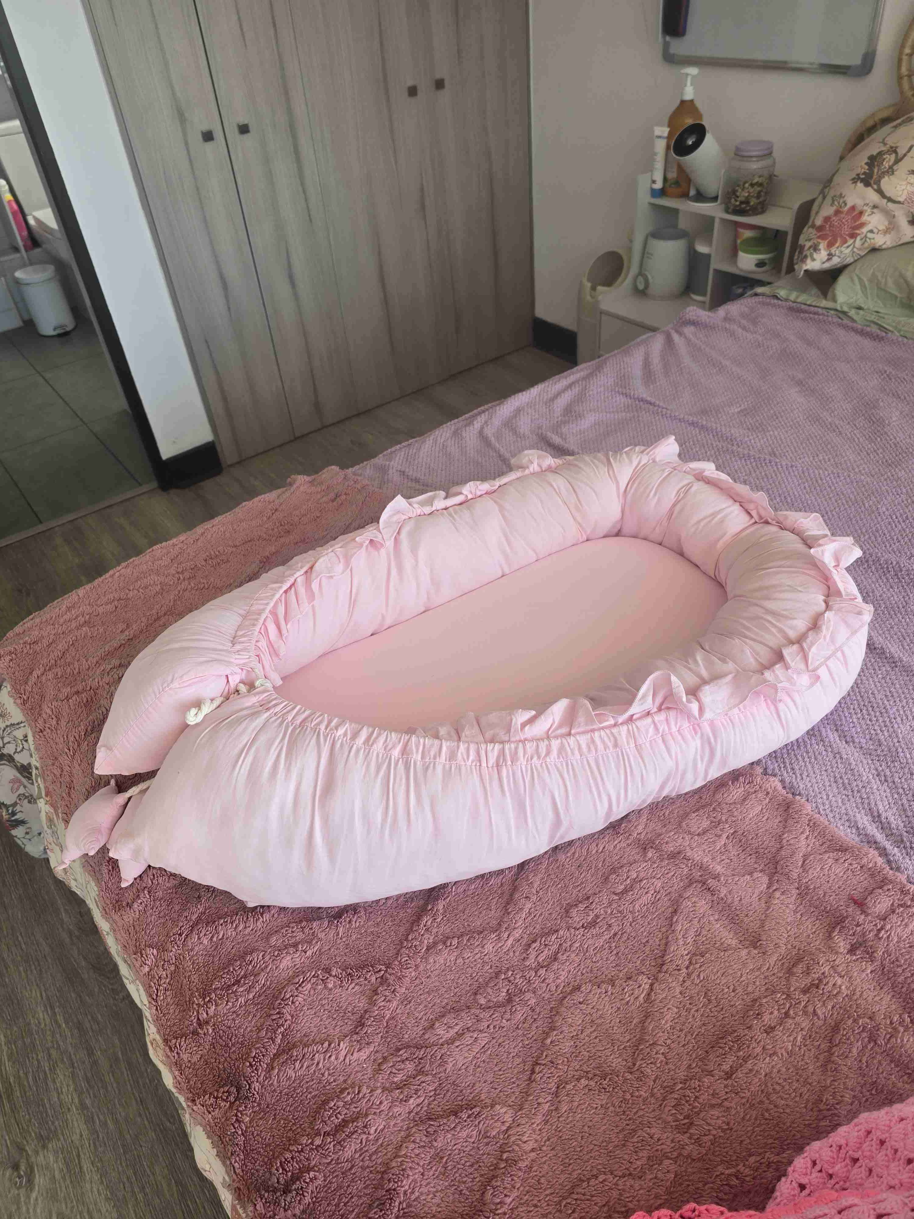 Cuna nido para bebé rosada - miniatura 3