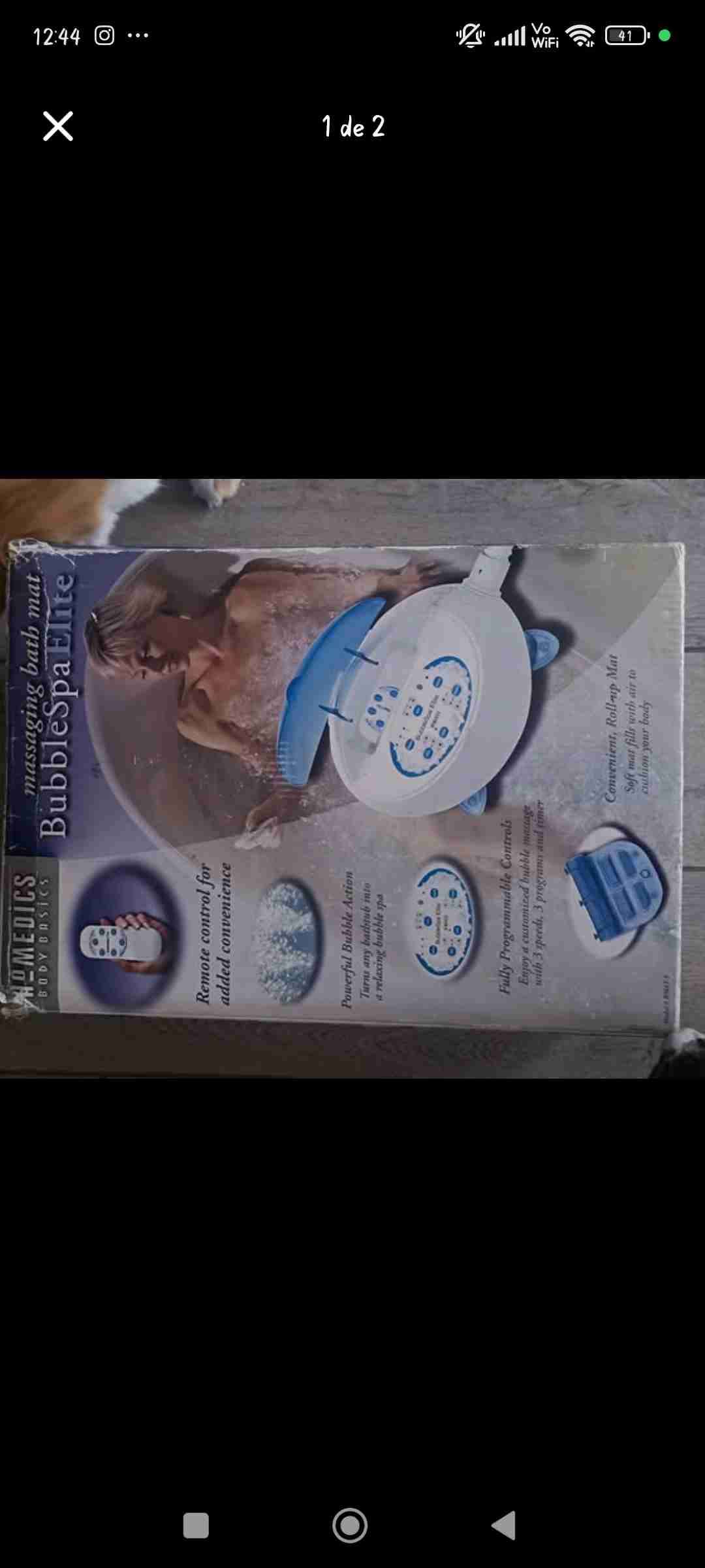 Alfombrilla de baño masajeadora