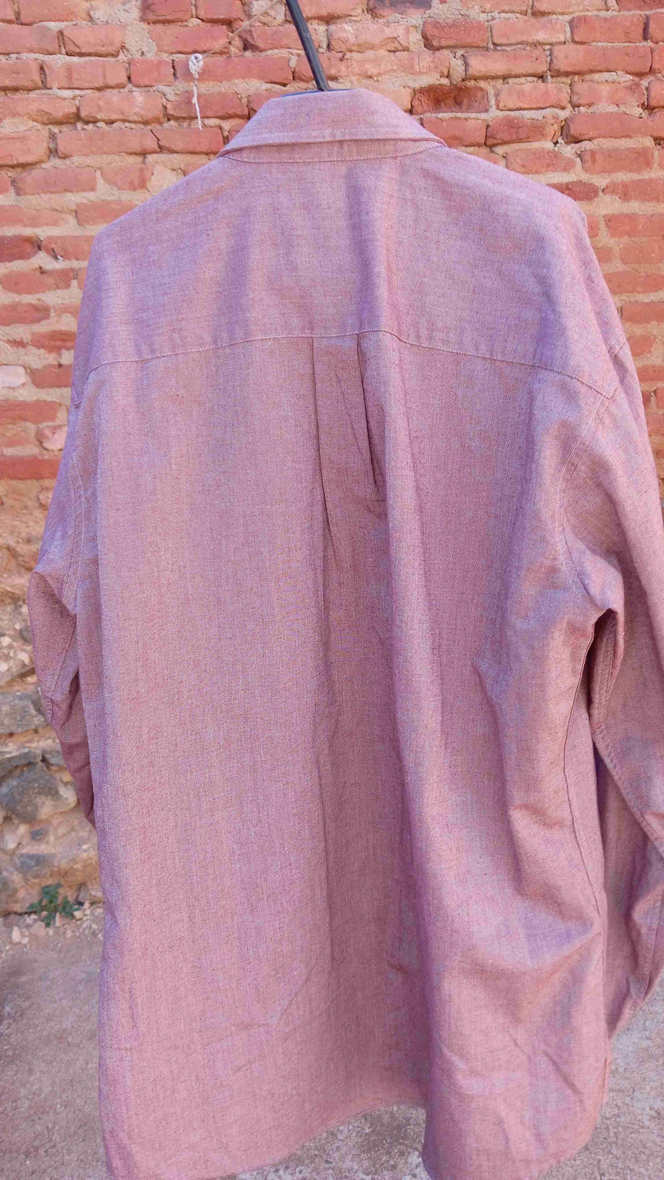 Camisa casual café rojizo. - miniatura 5