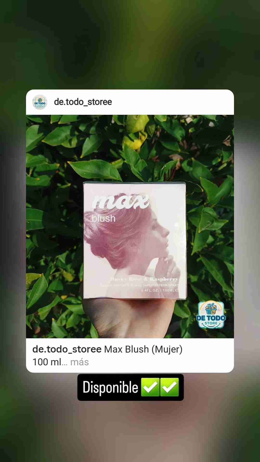 Perfume Max Blush Mujer