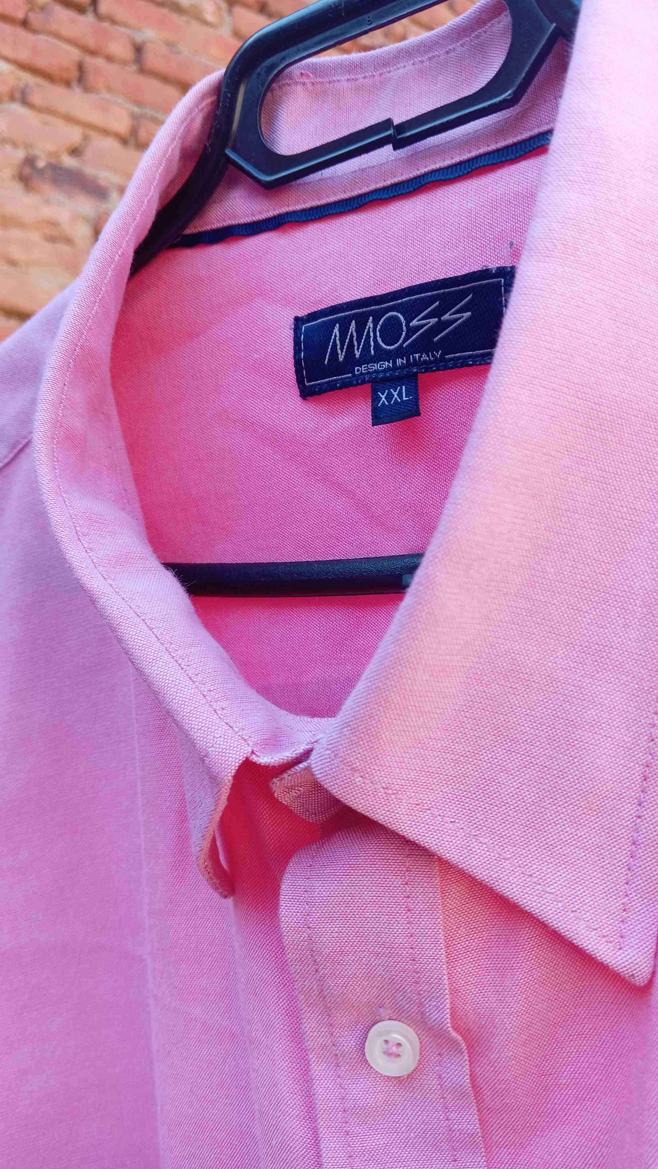 Camisa XXL rosada de hombre Moss - miniatura 4