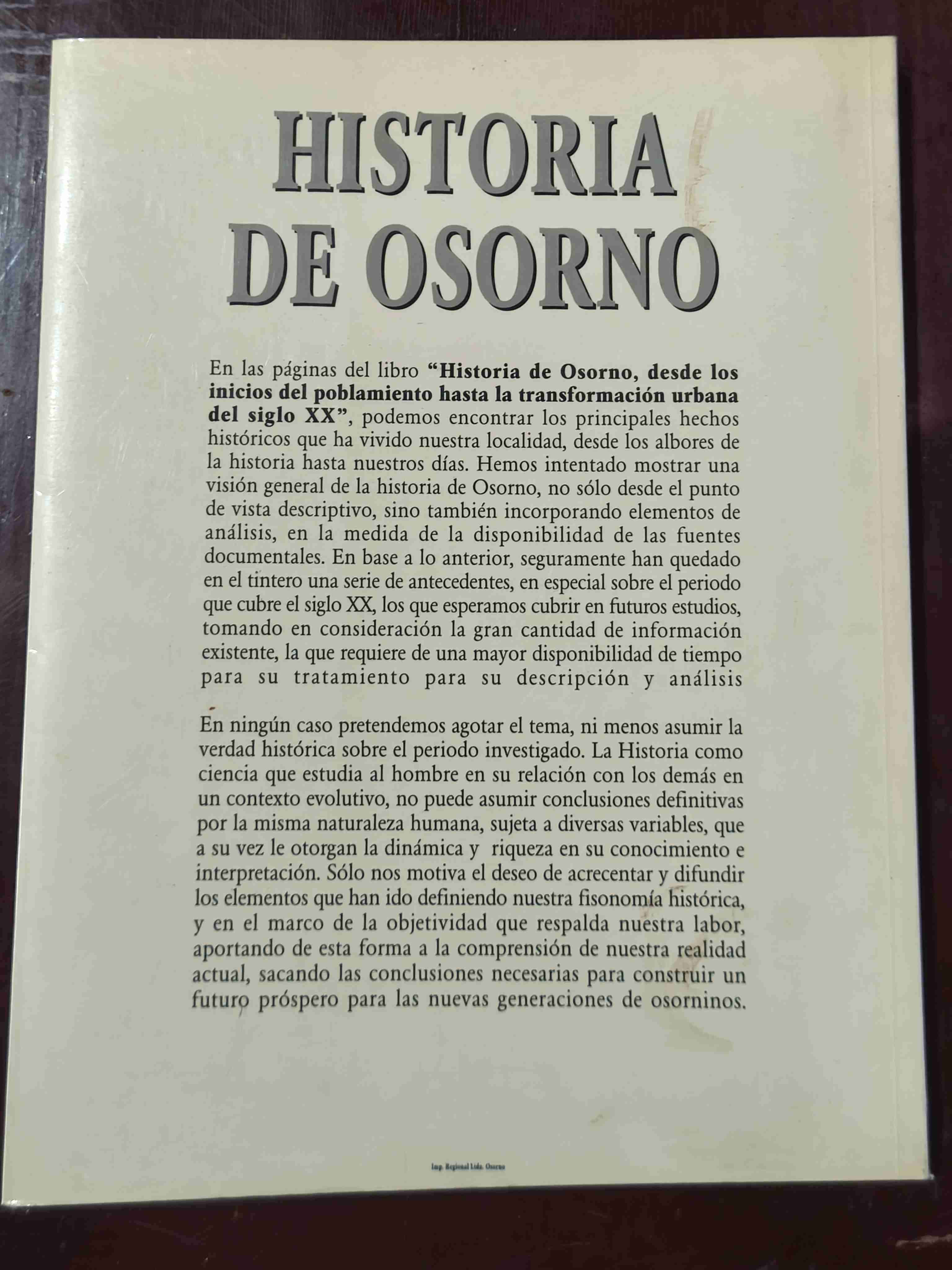 Historia de Osorno - Libro 2004 - miniatura 2