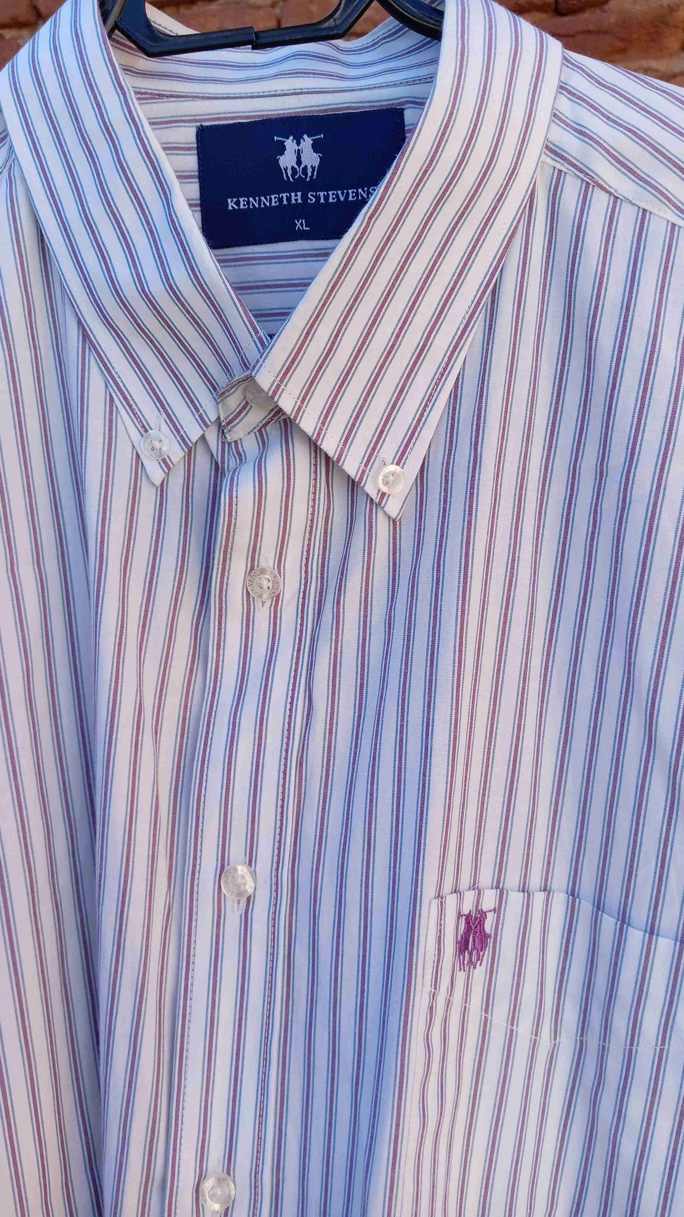 Camisa Nueva rayada Kenneth Stevens XL - miniatura 2