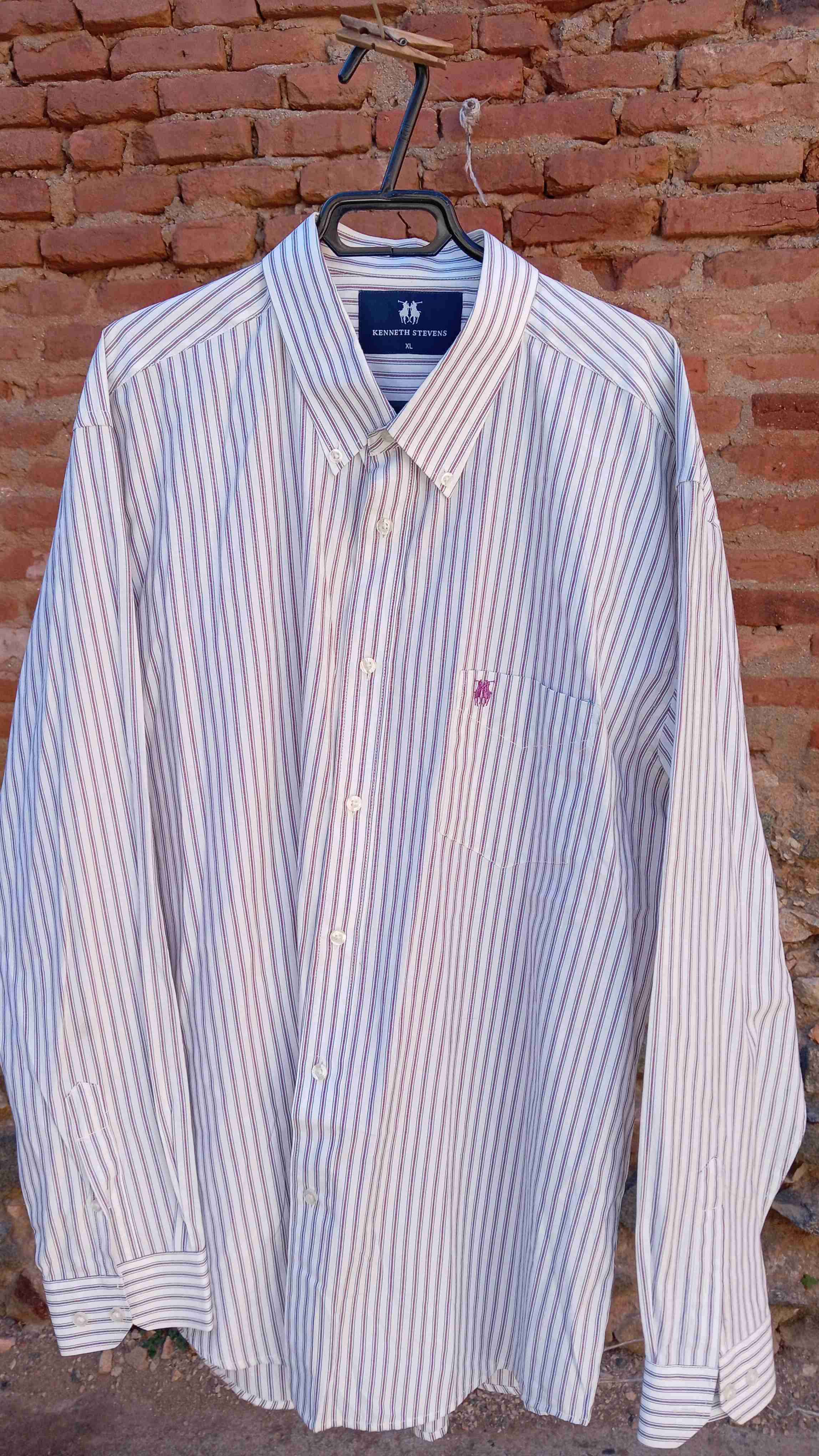 Camisa Nueva rayada Kenneth Stevens XL - miniatura 3