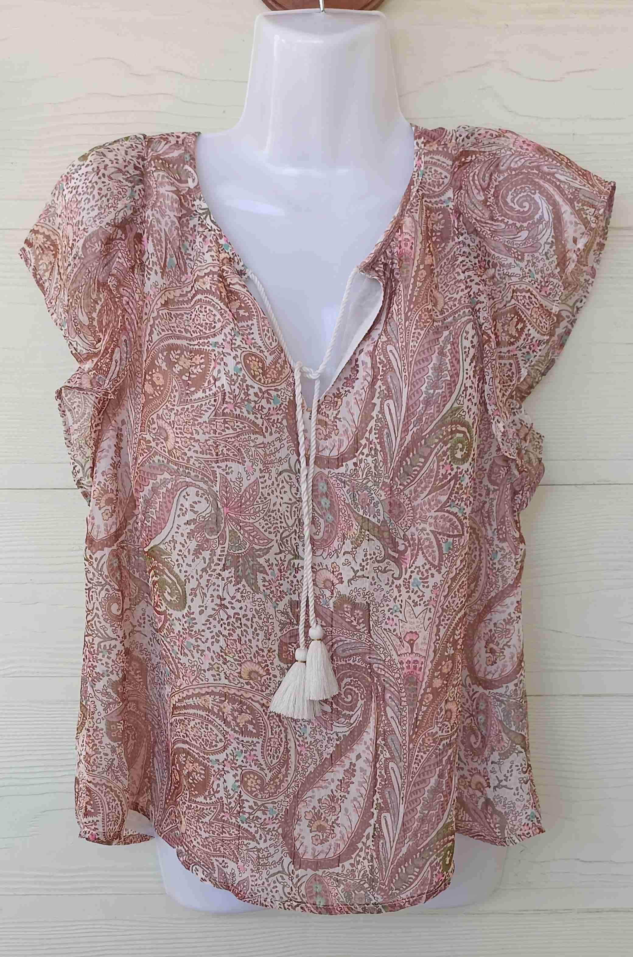 Blusa morada con diseño bohemio - miniatura 4