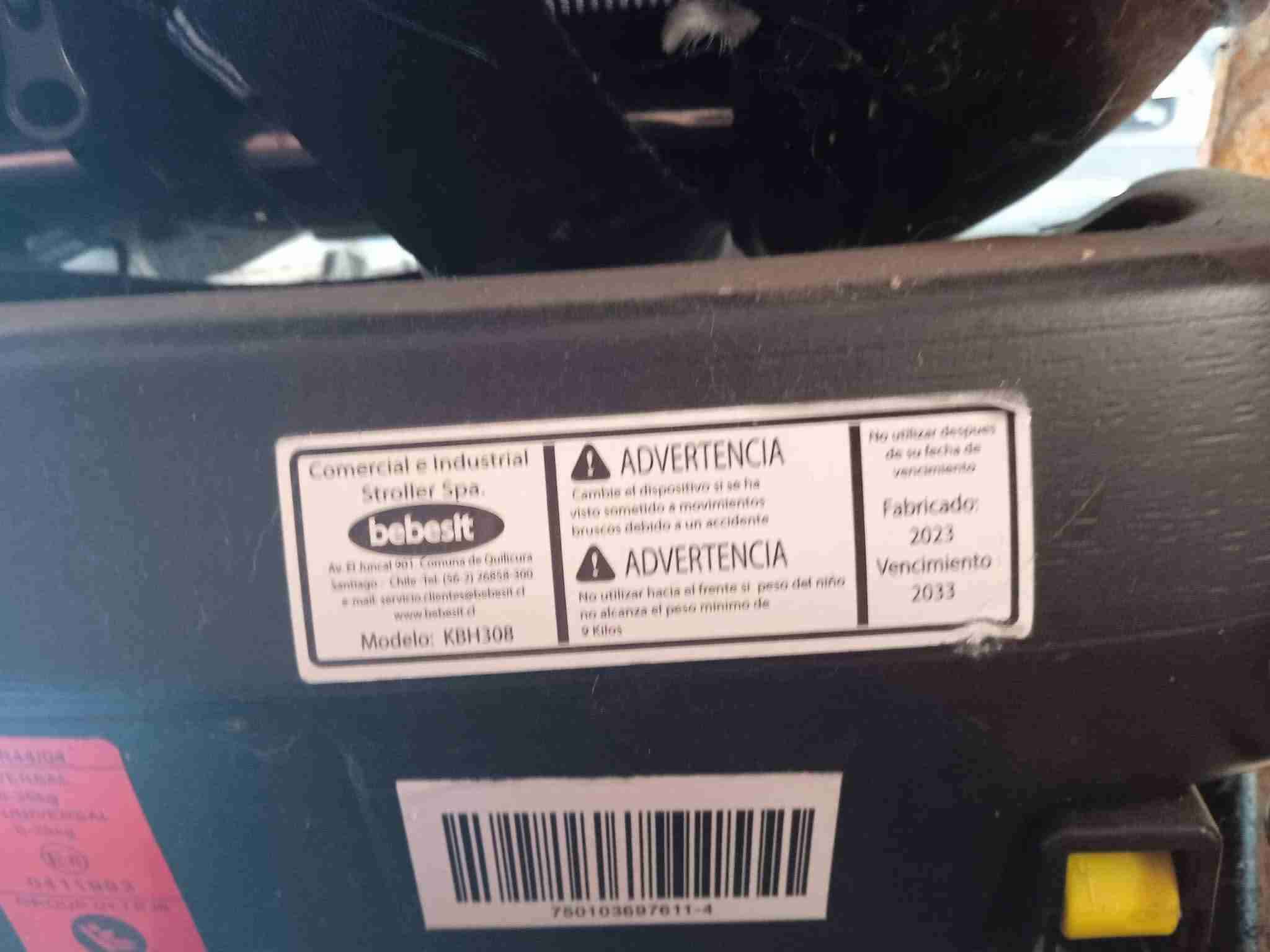 Silla de auto azul Bebesit - miniatura 2