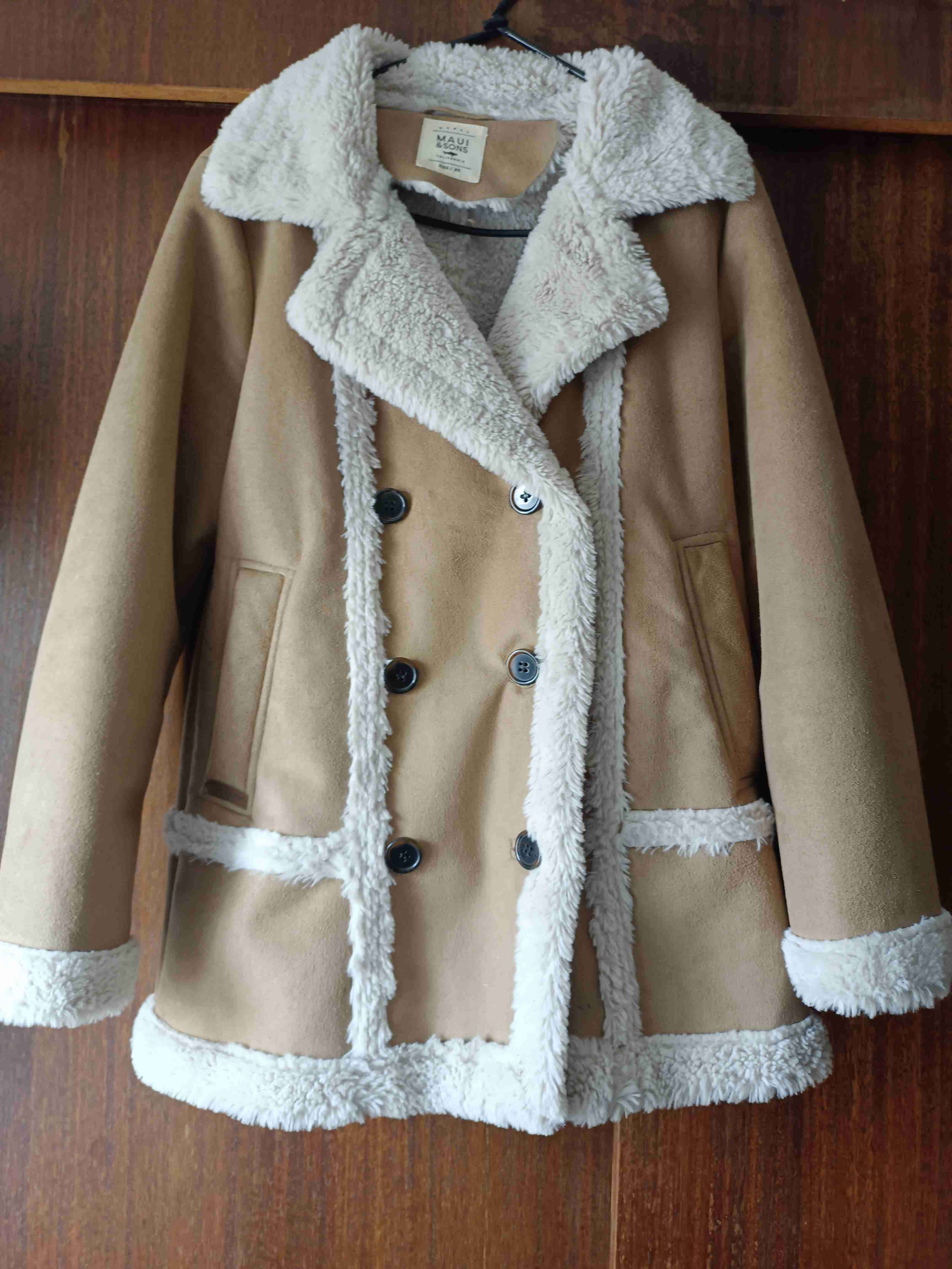 Abrigo camel con interior de lana - miniatura 1