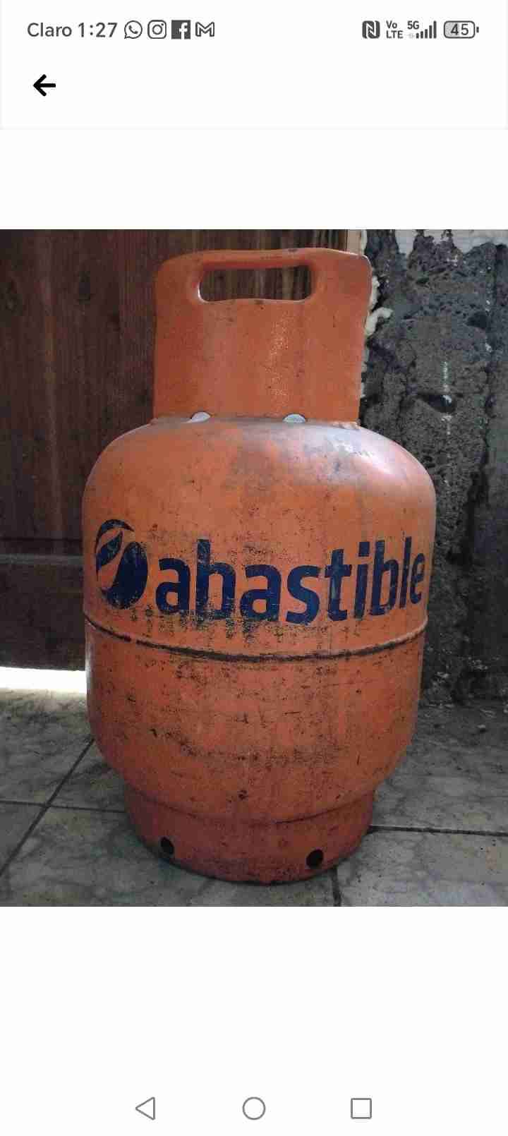 Cilindro de gas Abastible