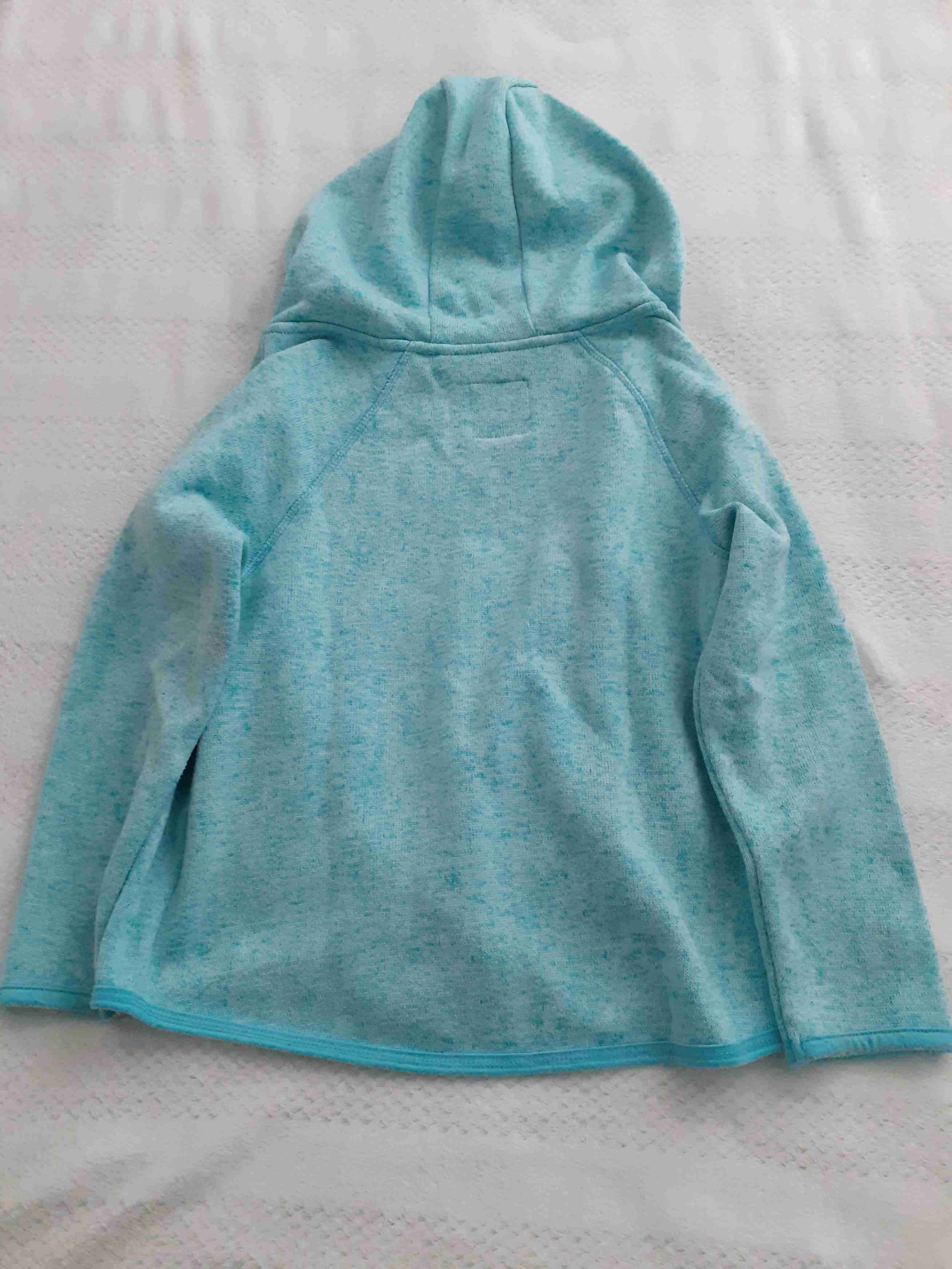 Polerón celeste con capucha Niña talla 16 - miniatura 3