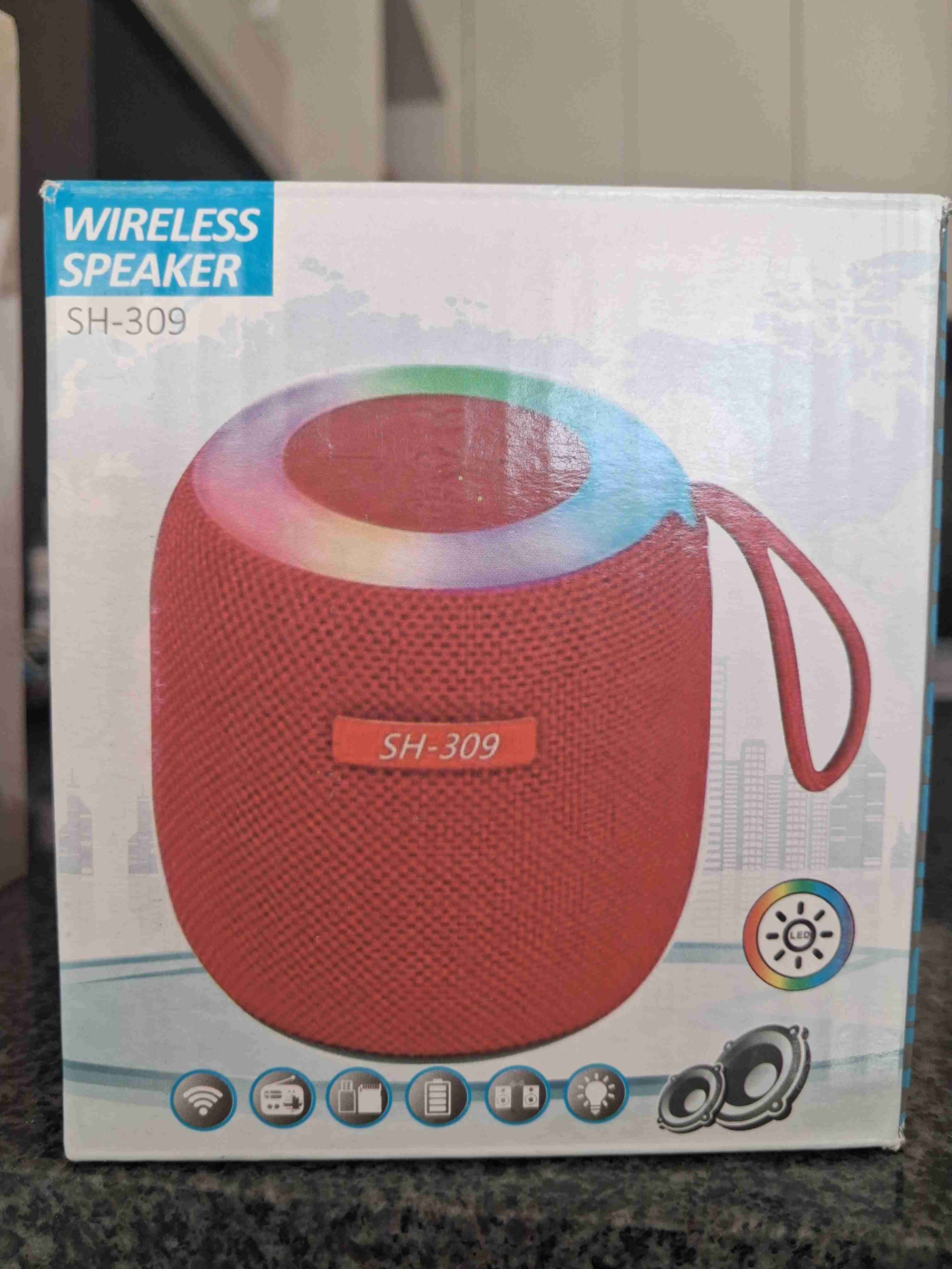 Parlante inalámbrico SH-309 rojo - miniatura 1