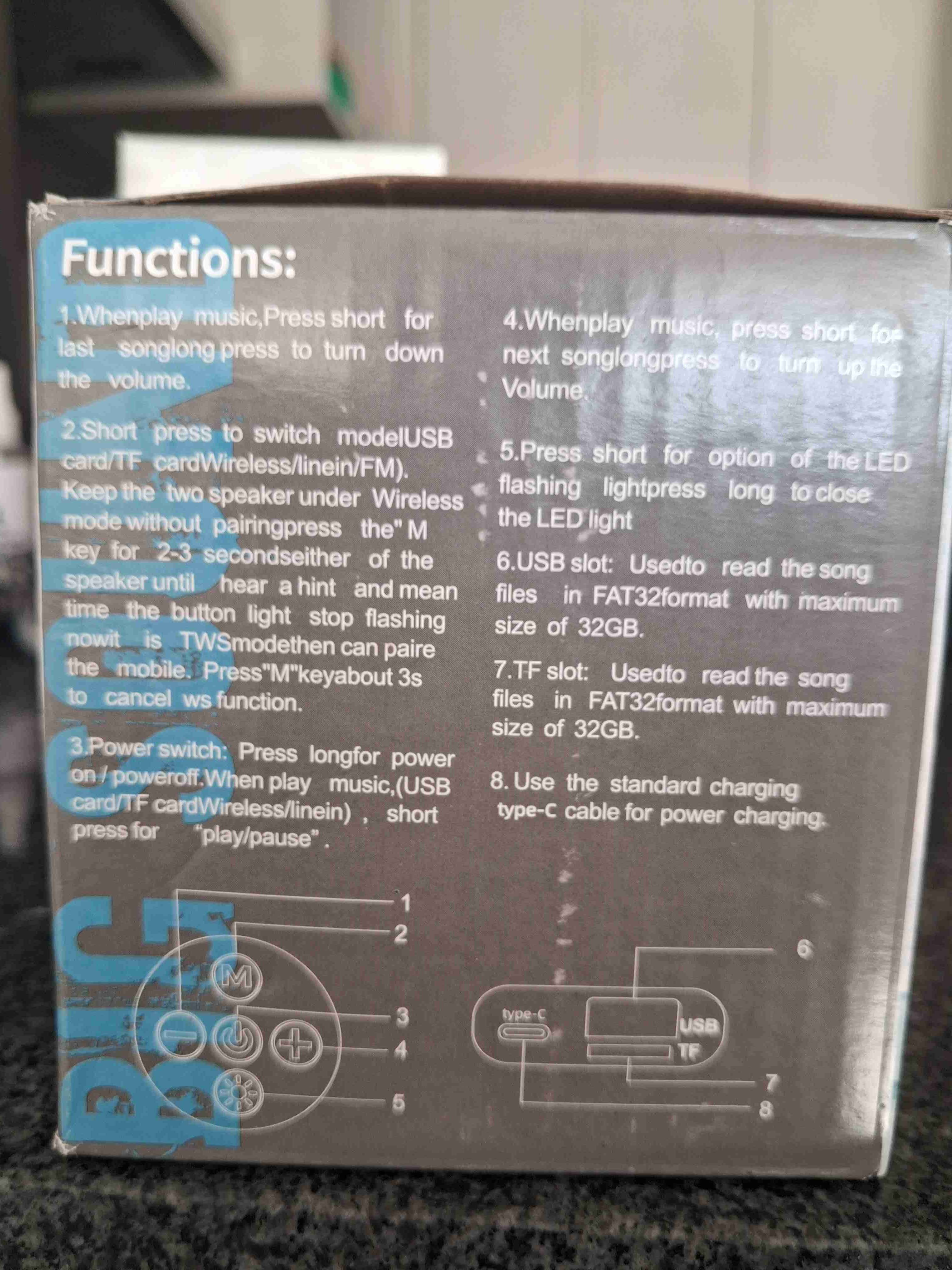 Parlante inalámbrico SH-309 rojo - miniatura 2