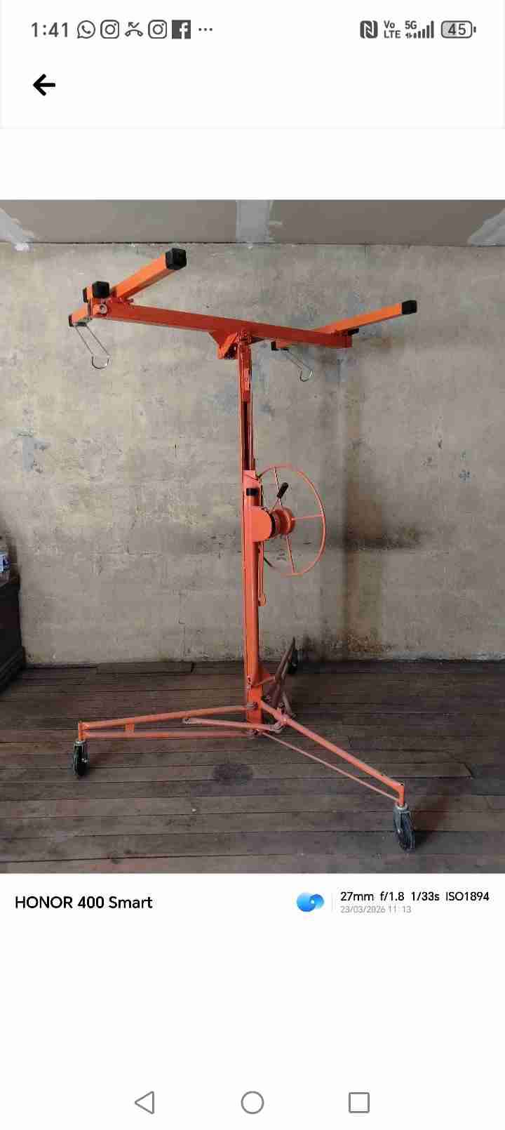 Elevador de panel de yeso