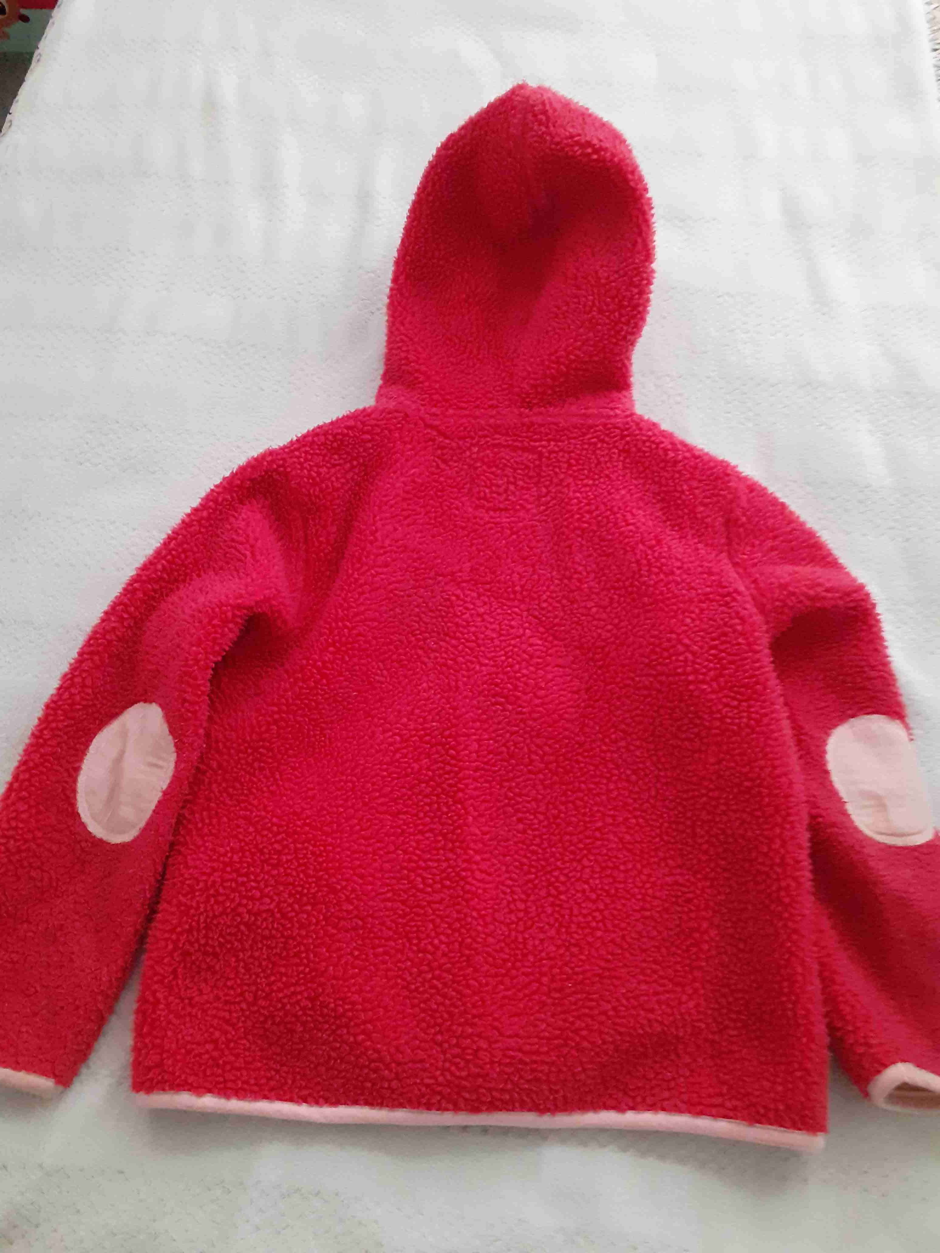 Chaqueta rosada con capucha talla 10 - miniatura 3