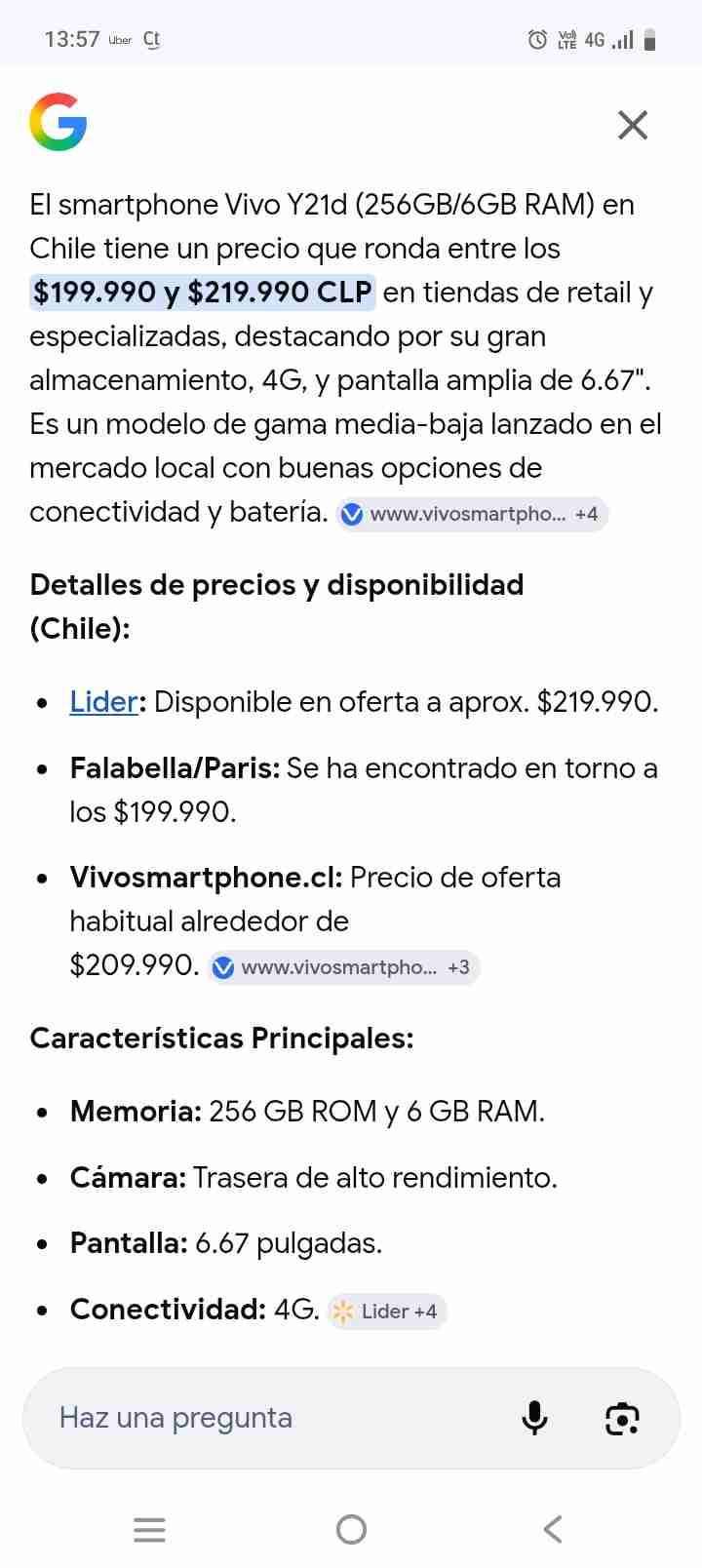 Smartphone Vivo Y21d - miniatura 2
