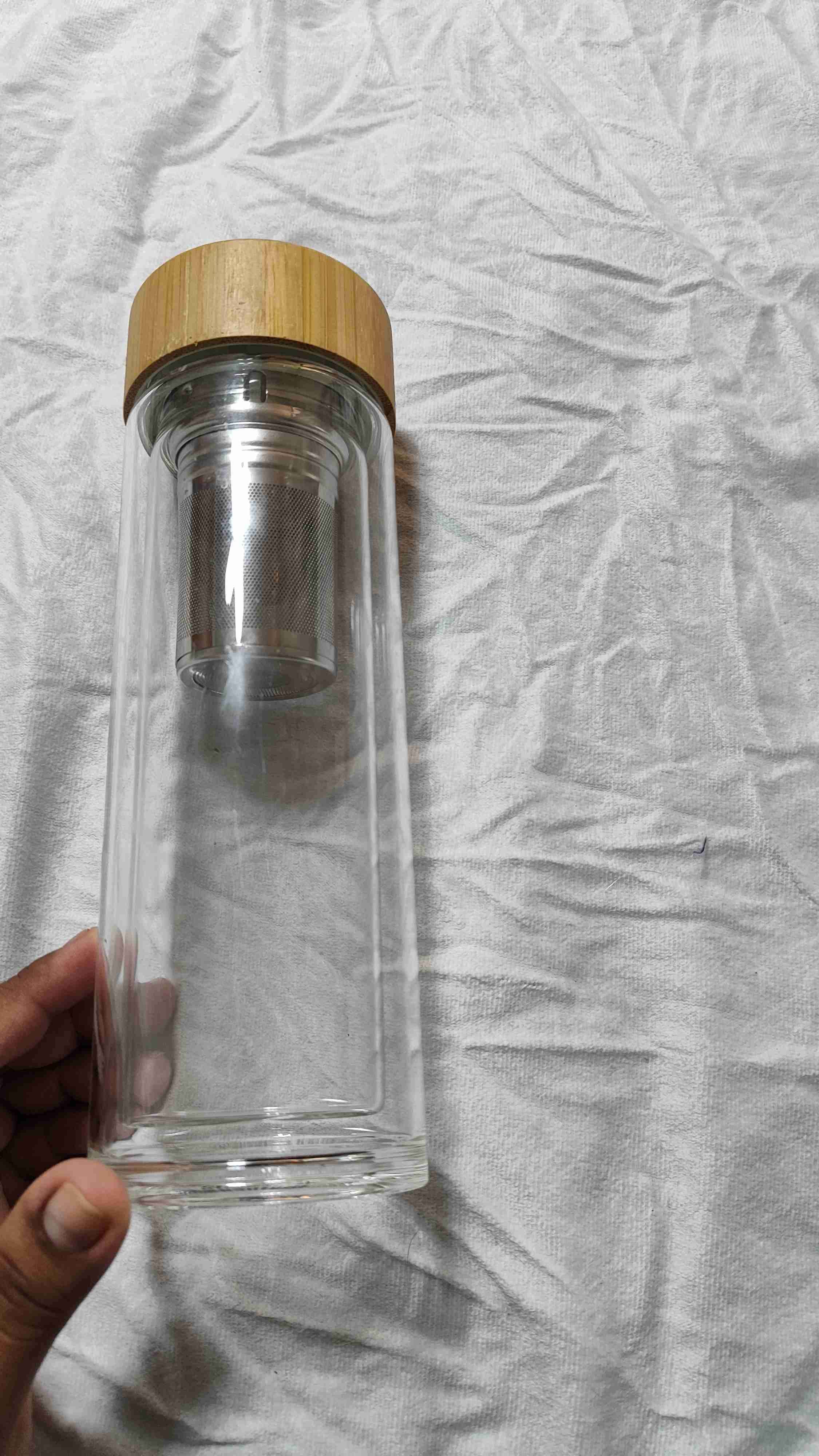 Botella de vidrio con infusor - miniatura 1