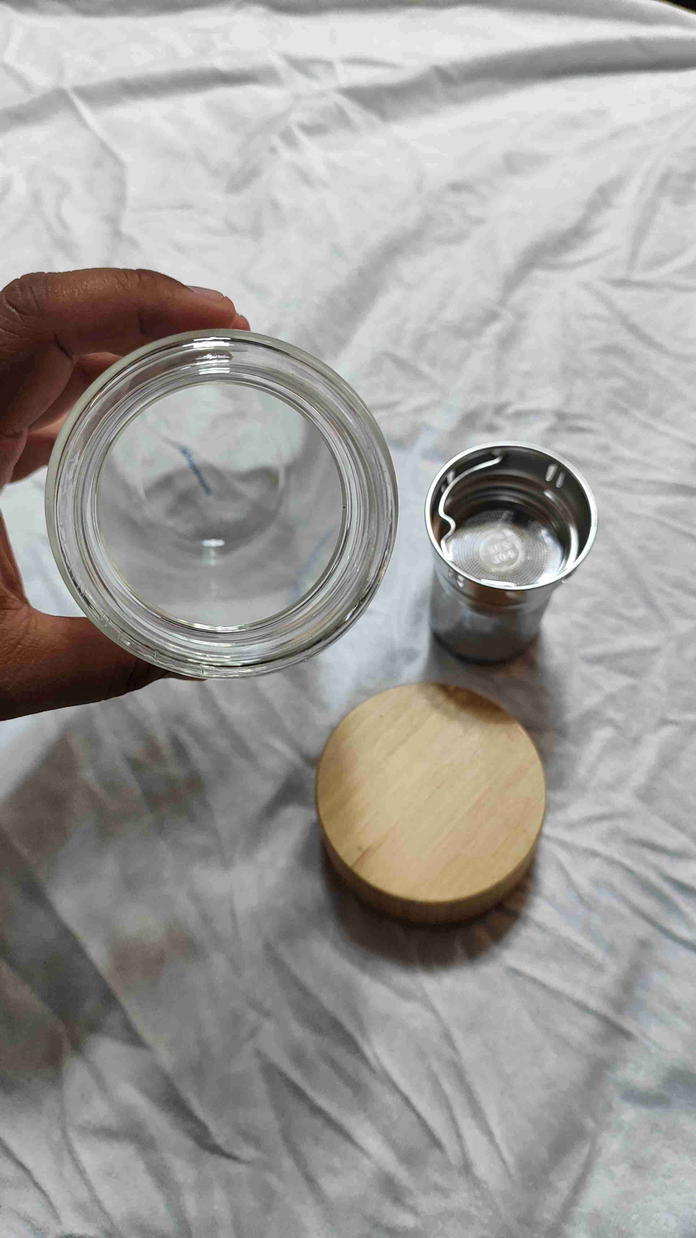 Botella de vidrio con infusor - miniatura 5