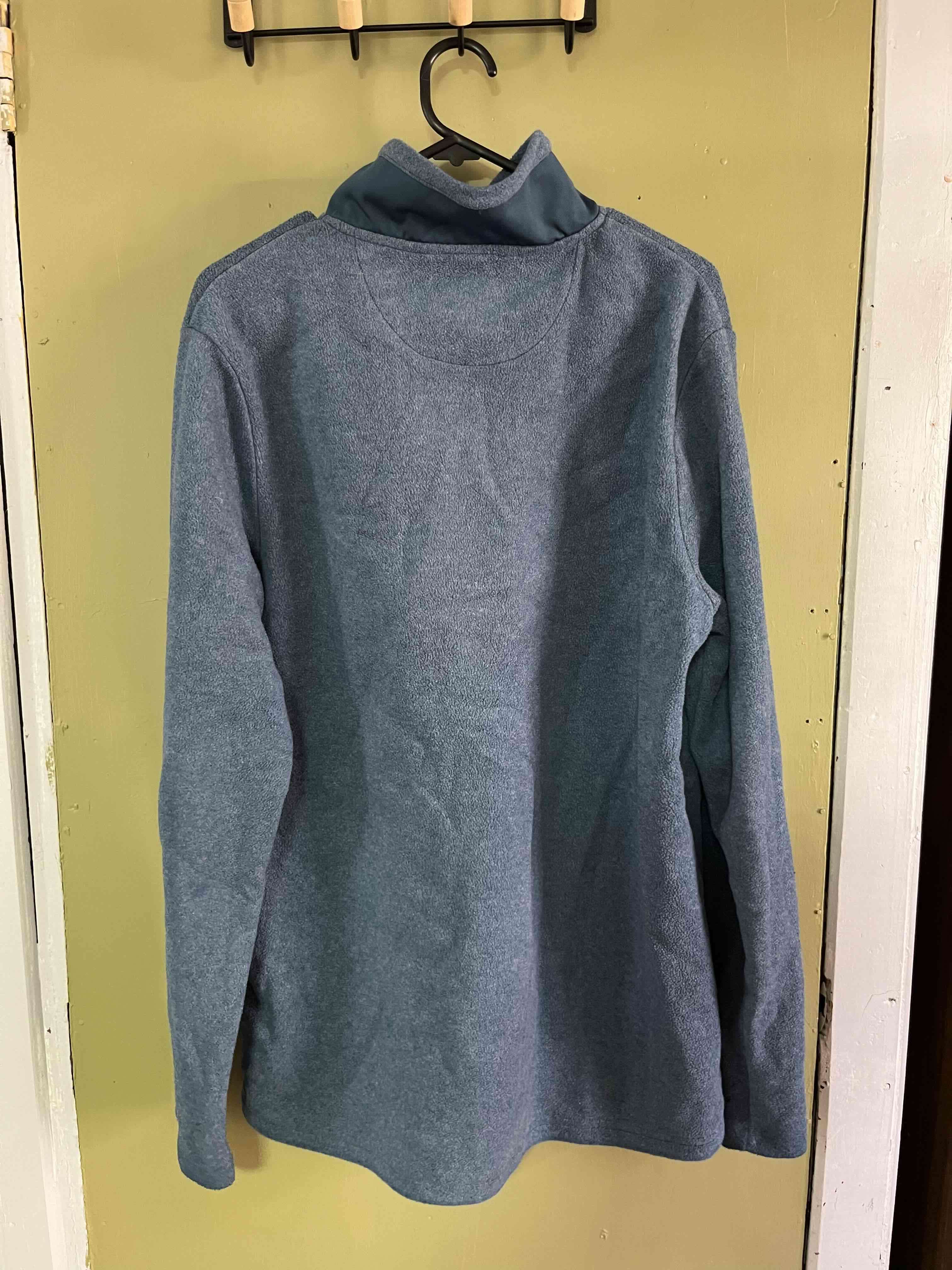 Polerón azul con cierre medio - miniatura 2