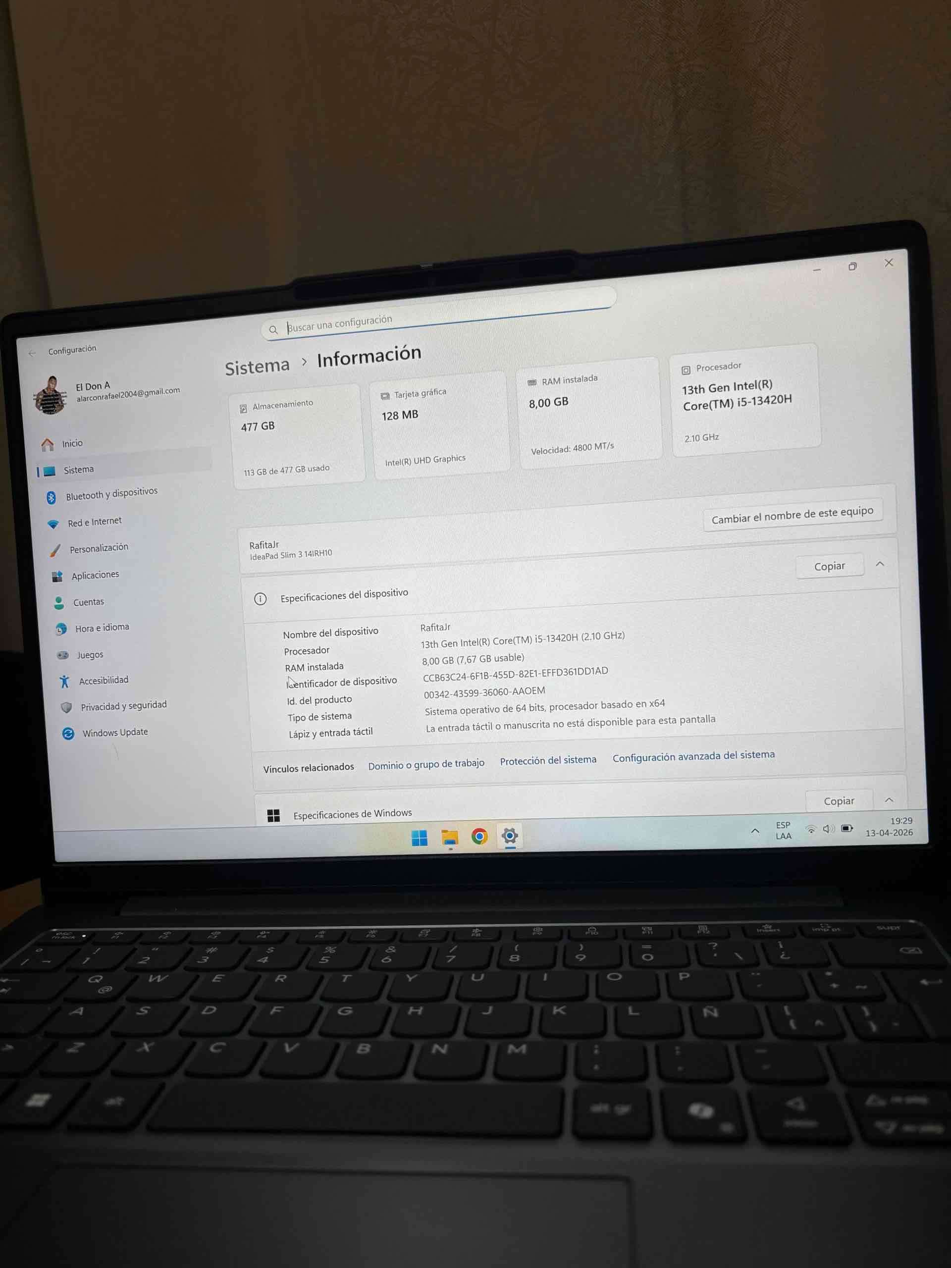 Laptop portátil con Intel Core i5 - miniatura 3