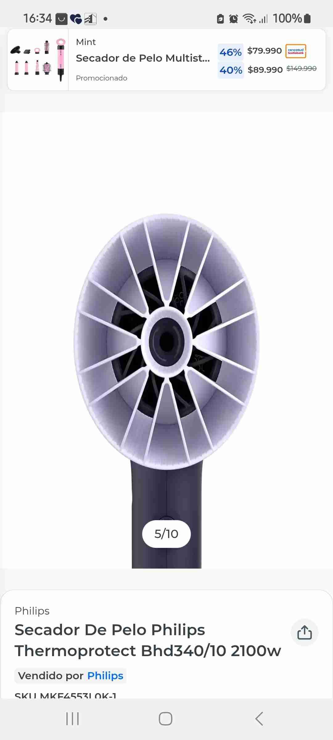 Secador de Pelo Philips 2100W - miniatura 3
