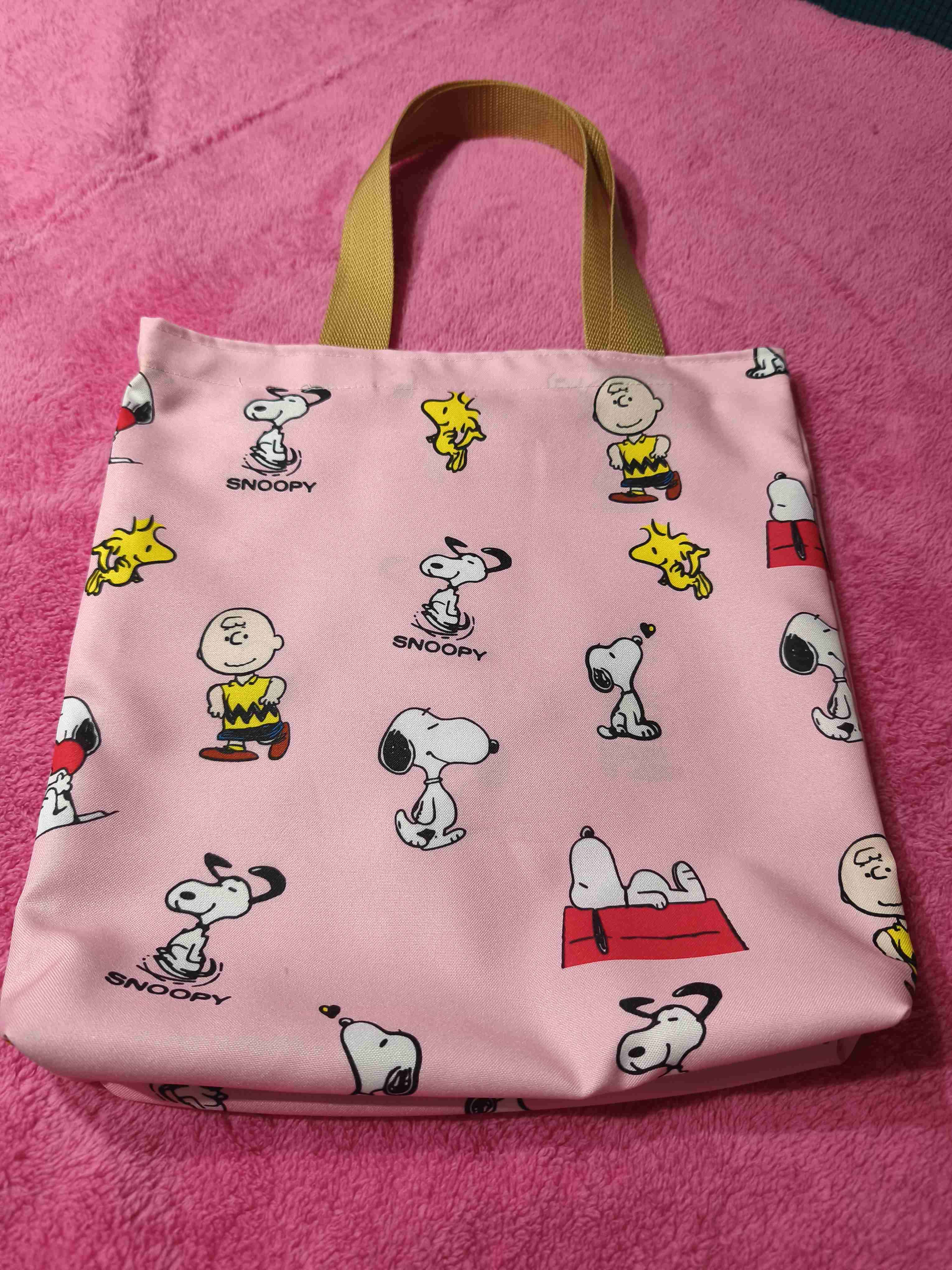 Bolso rosa Snoopy estampado