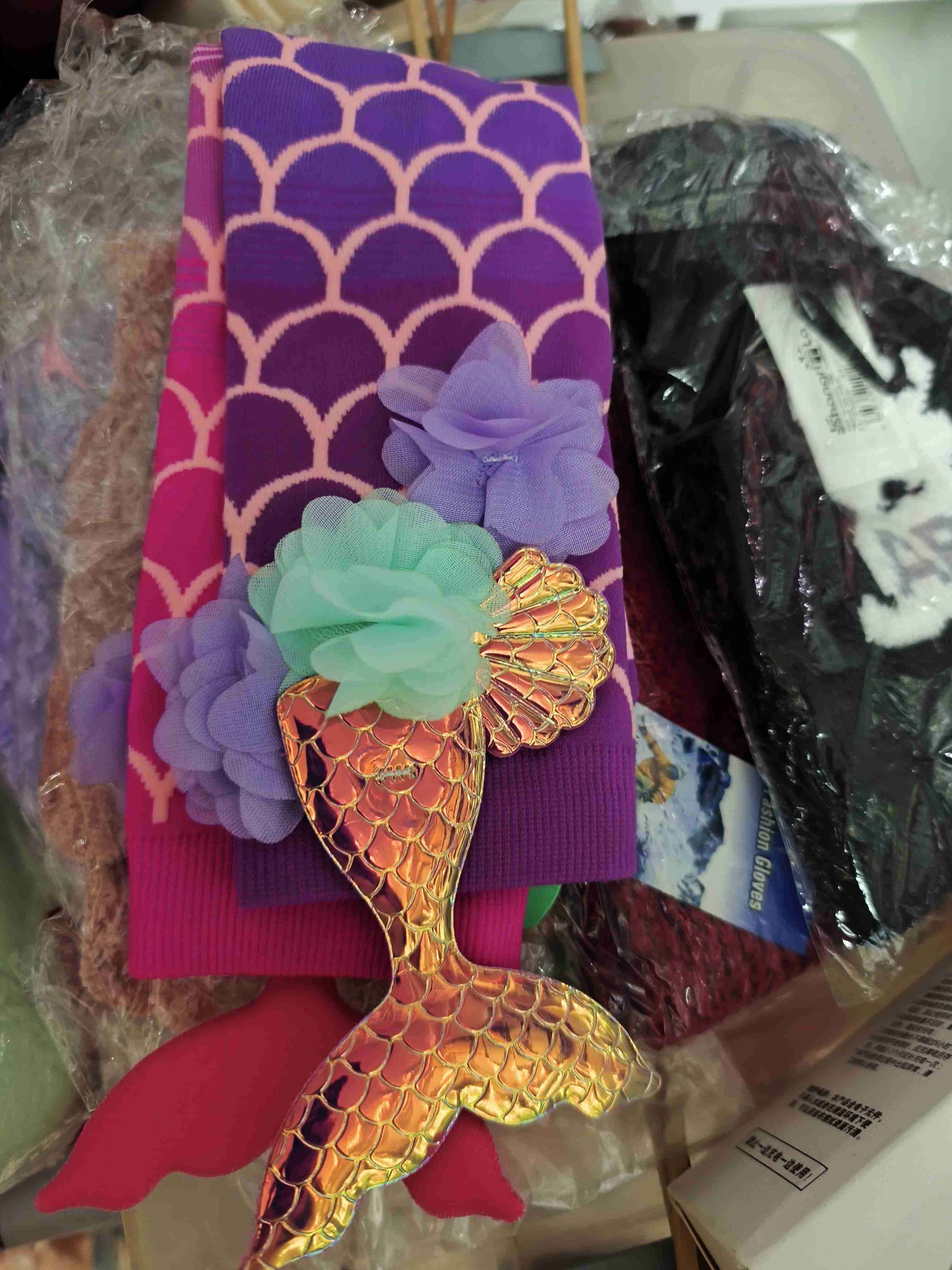 Polainas con diseño de sirena