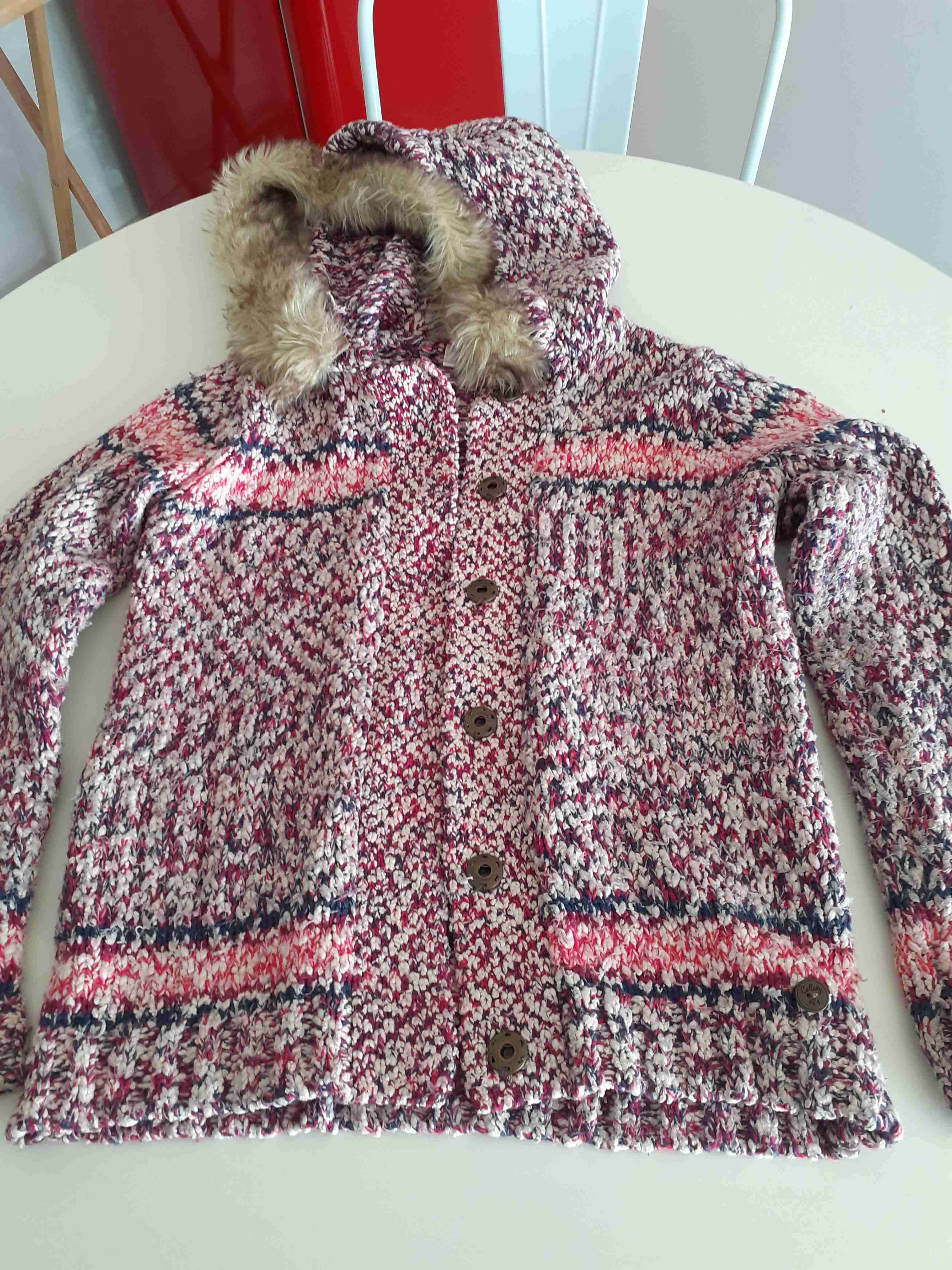 Poleron  con capucha niña talla 10 - miniatura 1