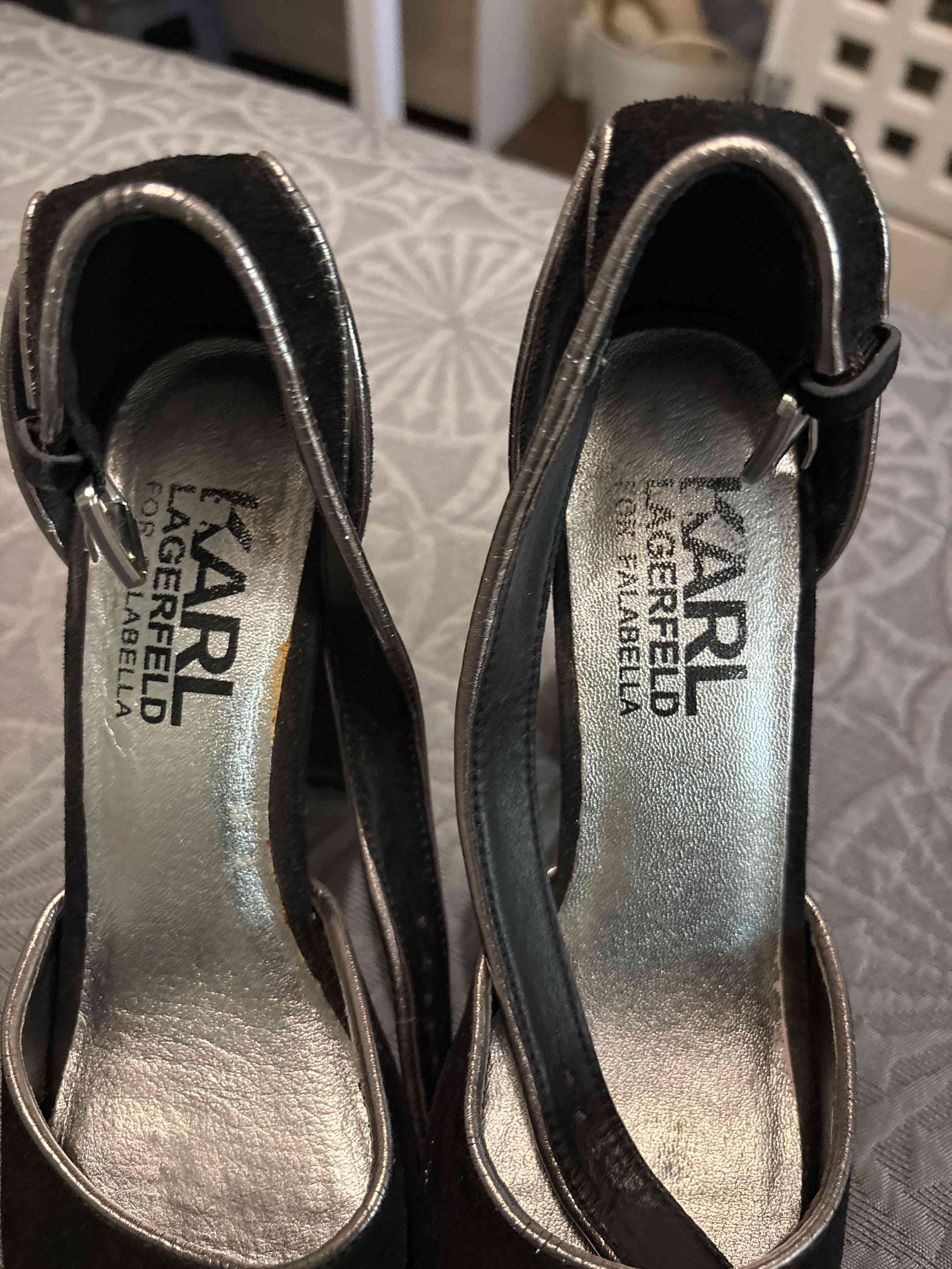 Tacones negros KARL LAGERFELD originales - miniatura 3