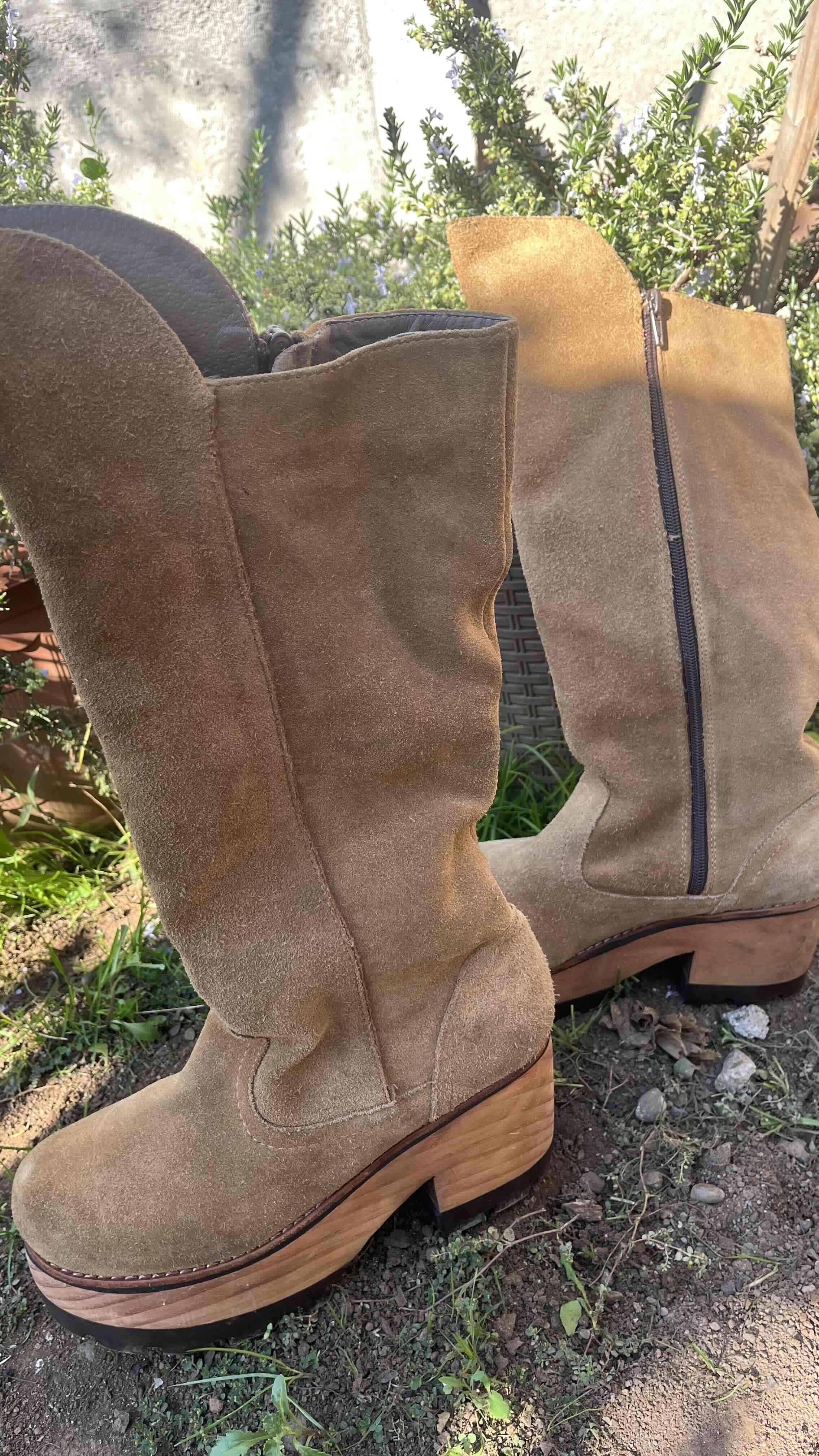 Botas de cuero marrón - miniatura 2