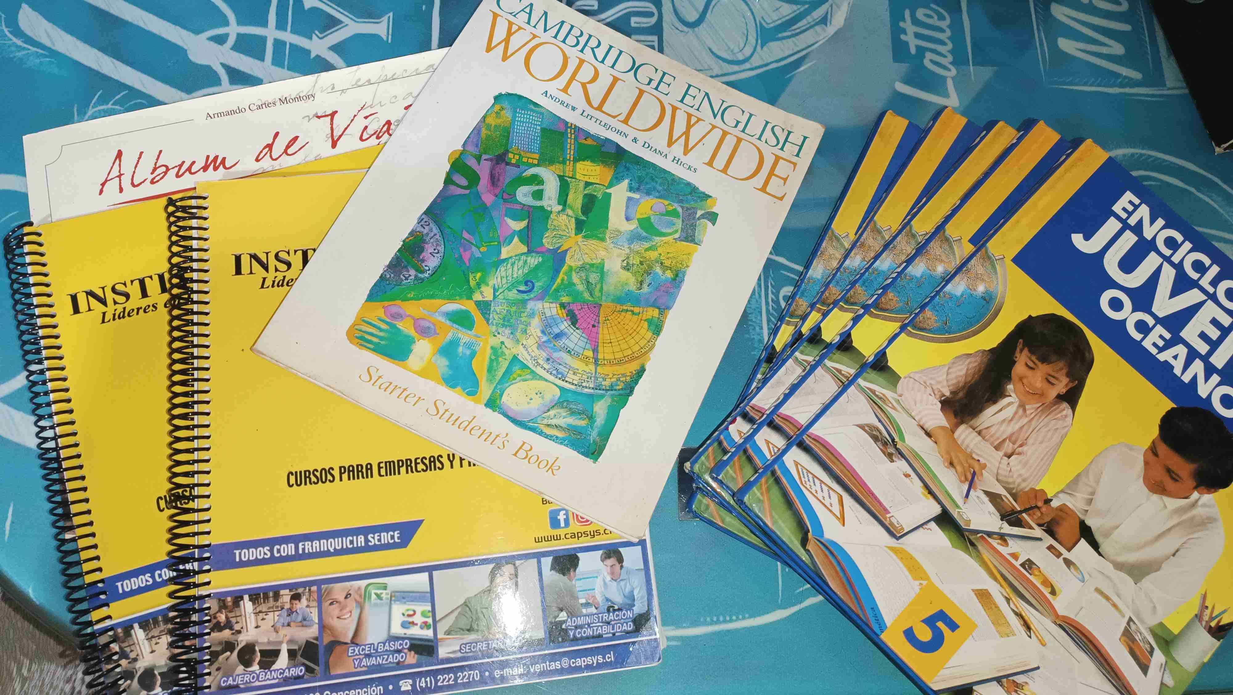 Colección de libros educativos variados