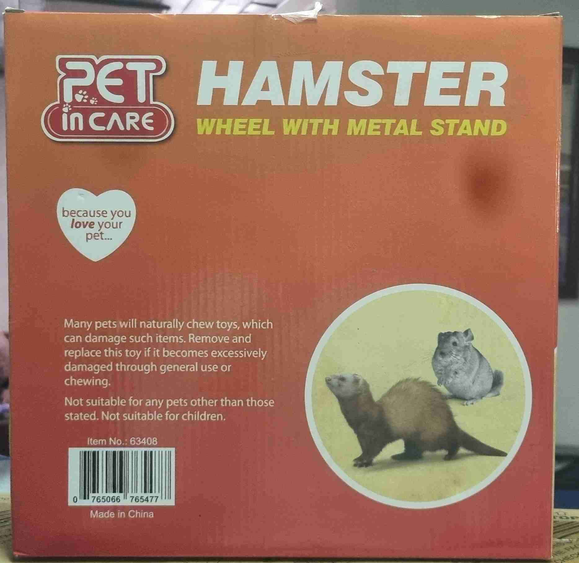 Rueda de hámster con soporte 27 5 cm NUEVA - miniatura 2