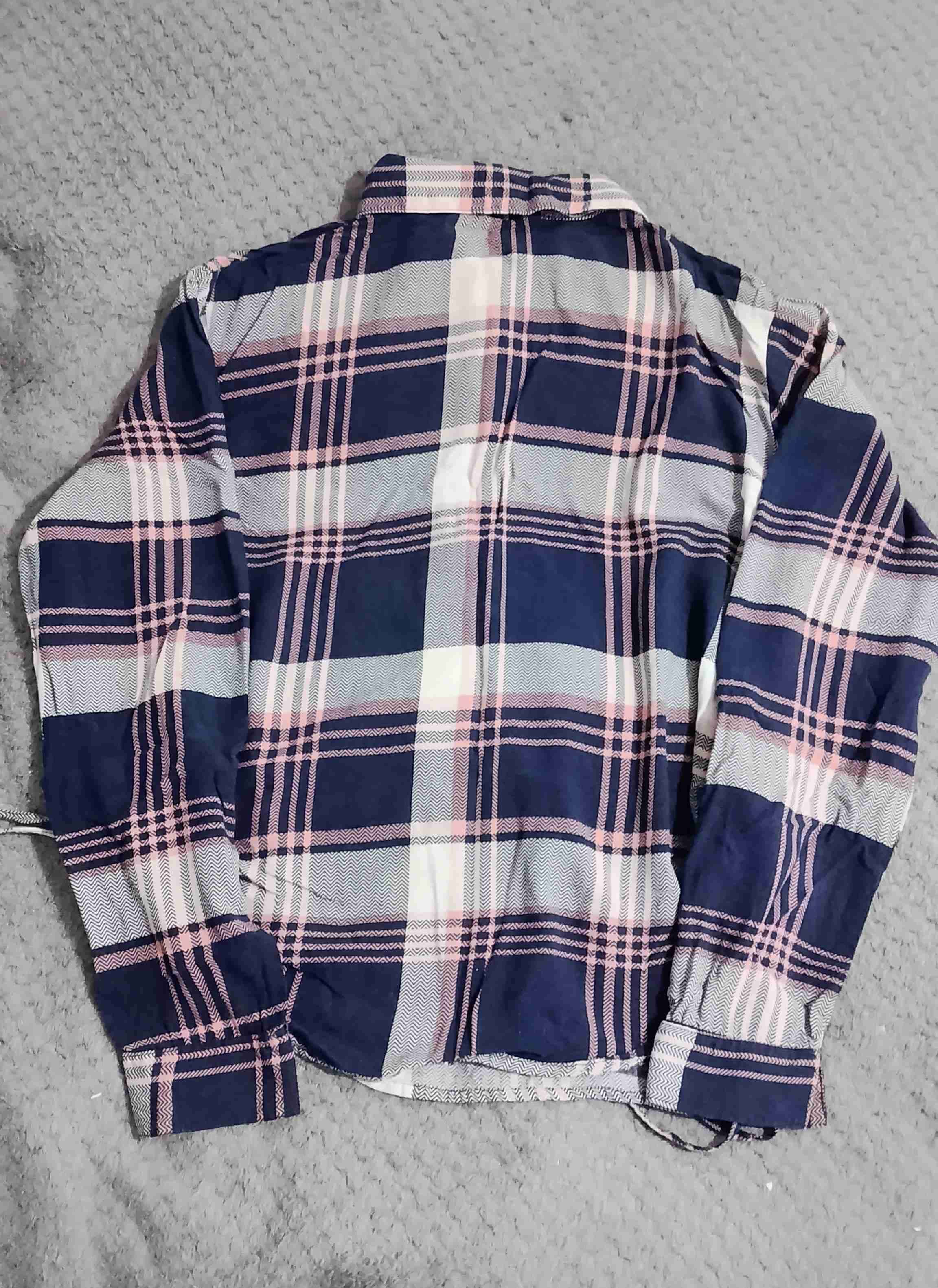 Blusa a cuadros azul y rosado - miniatura 2