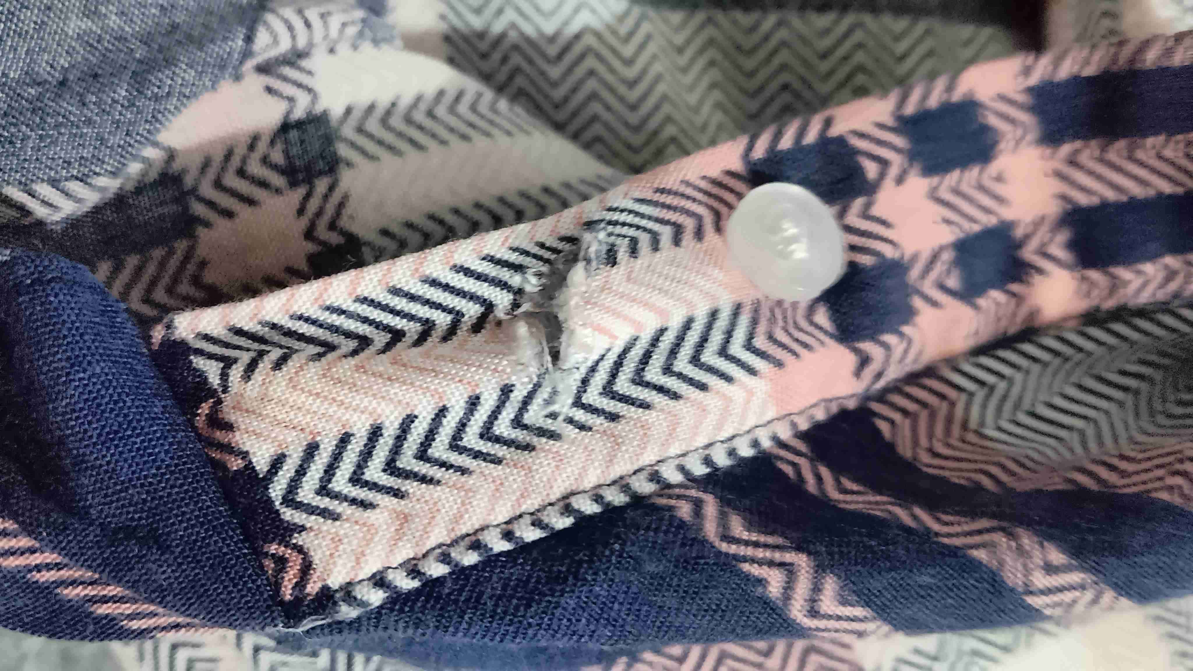 Blusa a cuadros azul y rosado - miniatura 4