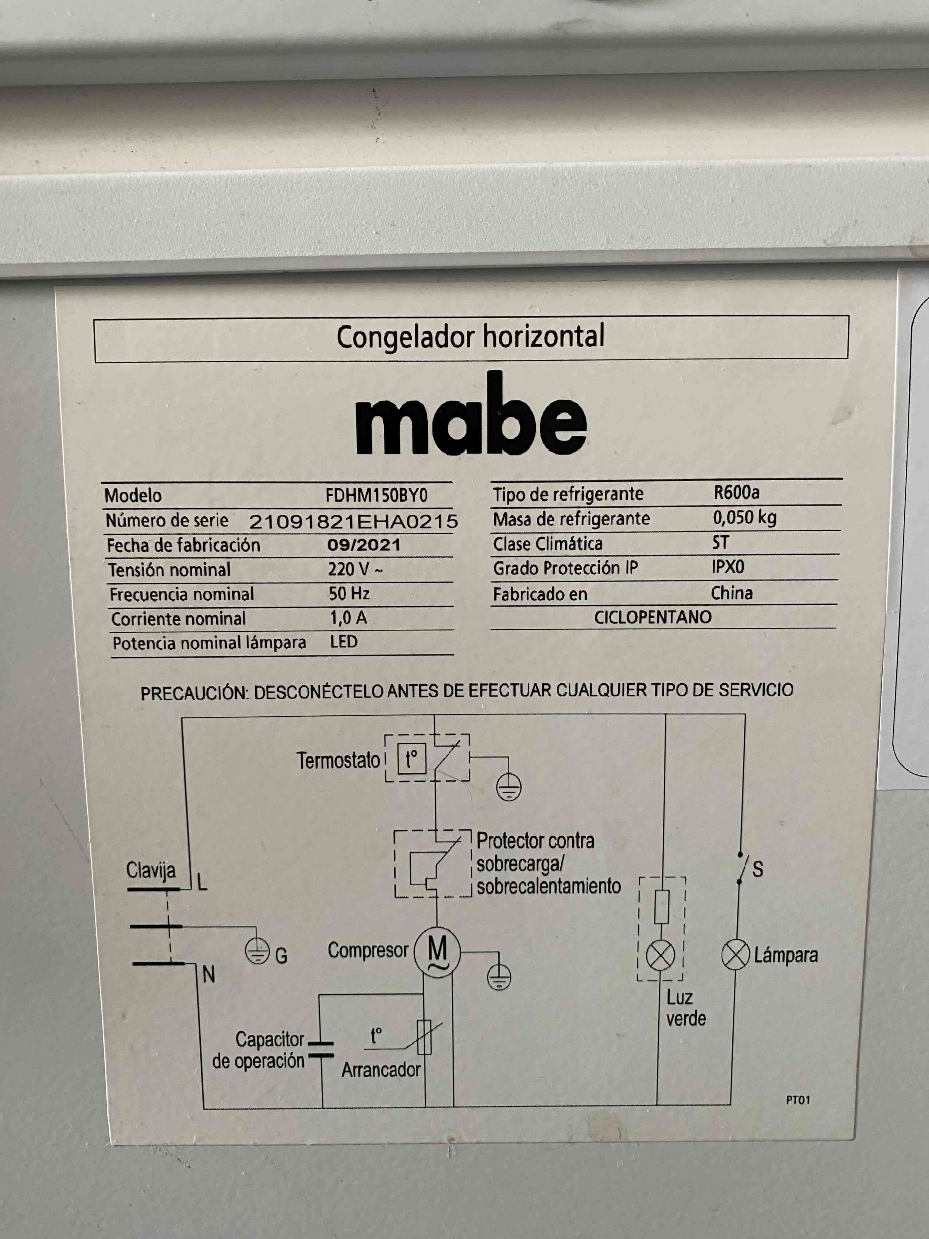Congelador Mabe blanco A+ - miniatura 4