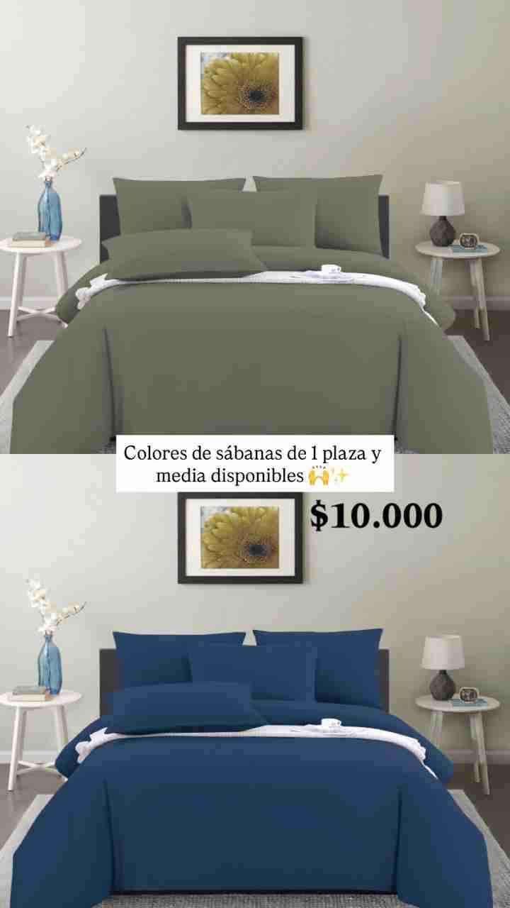 Juego de sábanas 1.5 plazas