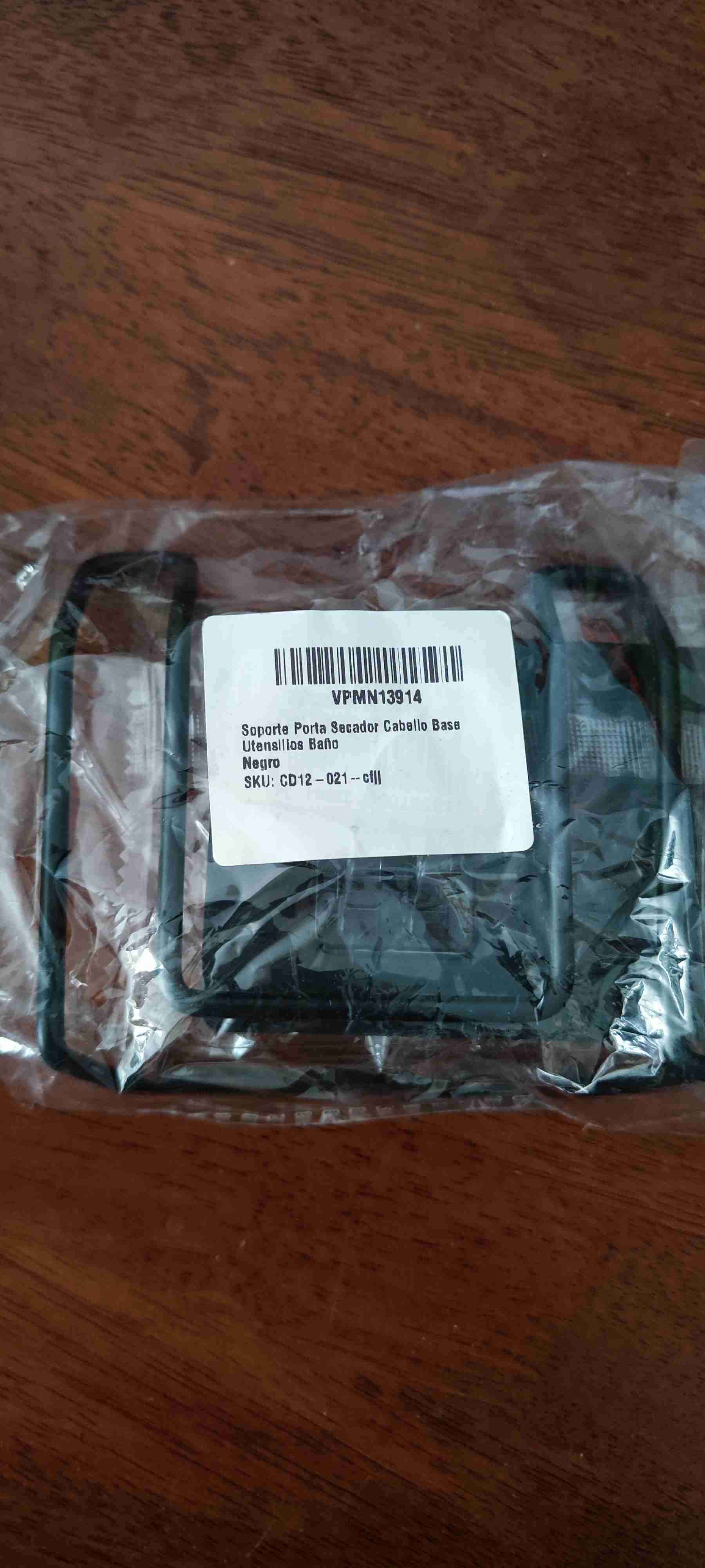 Soporte secador de pared negro - miniatura 3