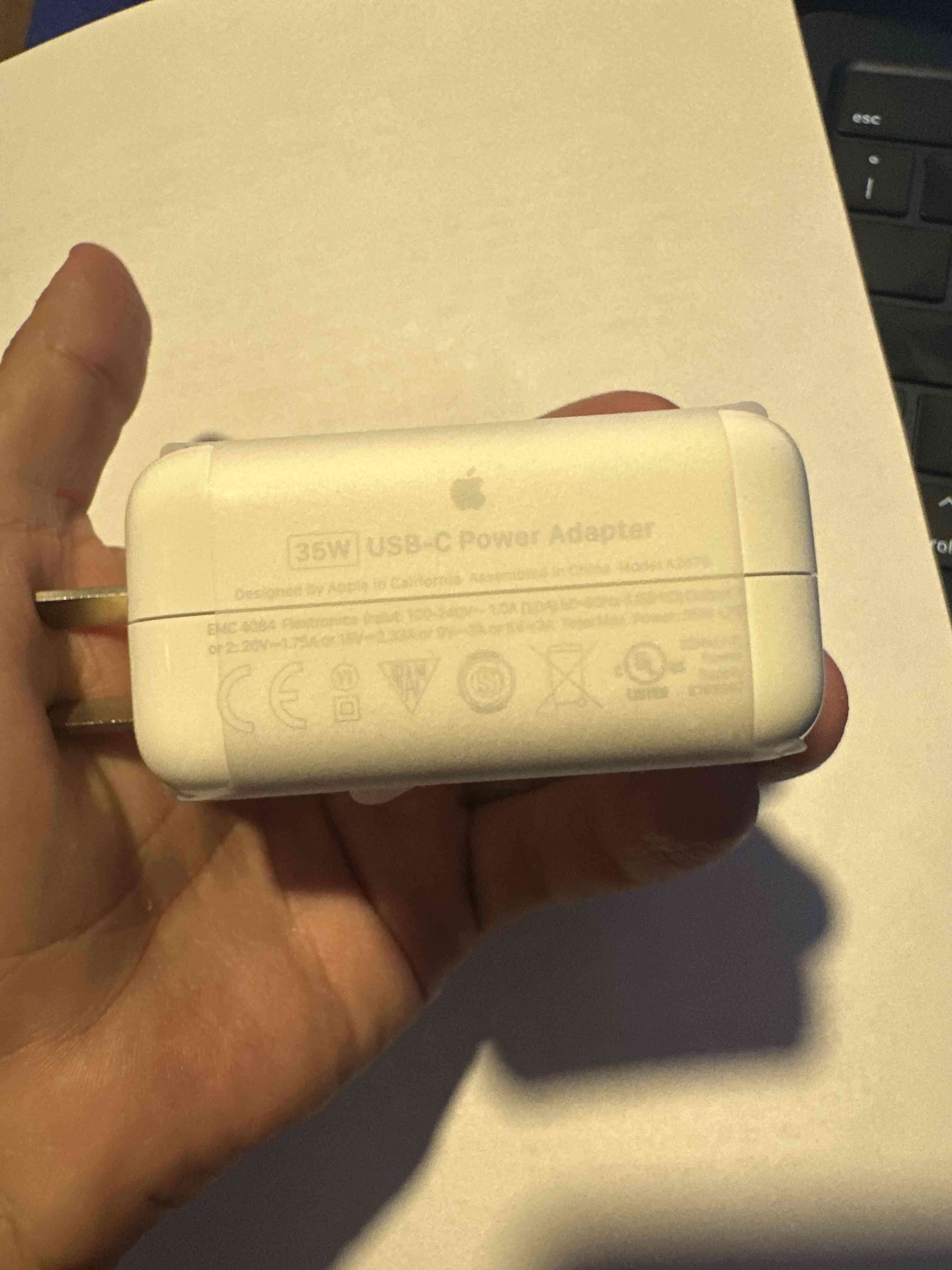 Cargador Apple 35 w ORIGINAL ENTRADA AMERICANA - miniatura 3