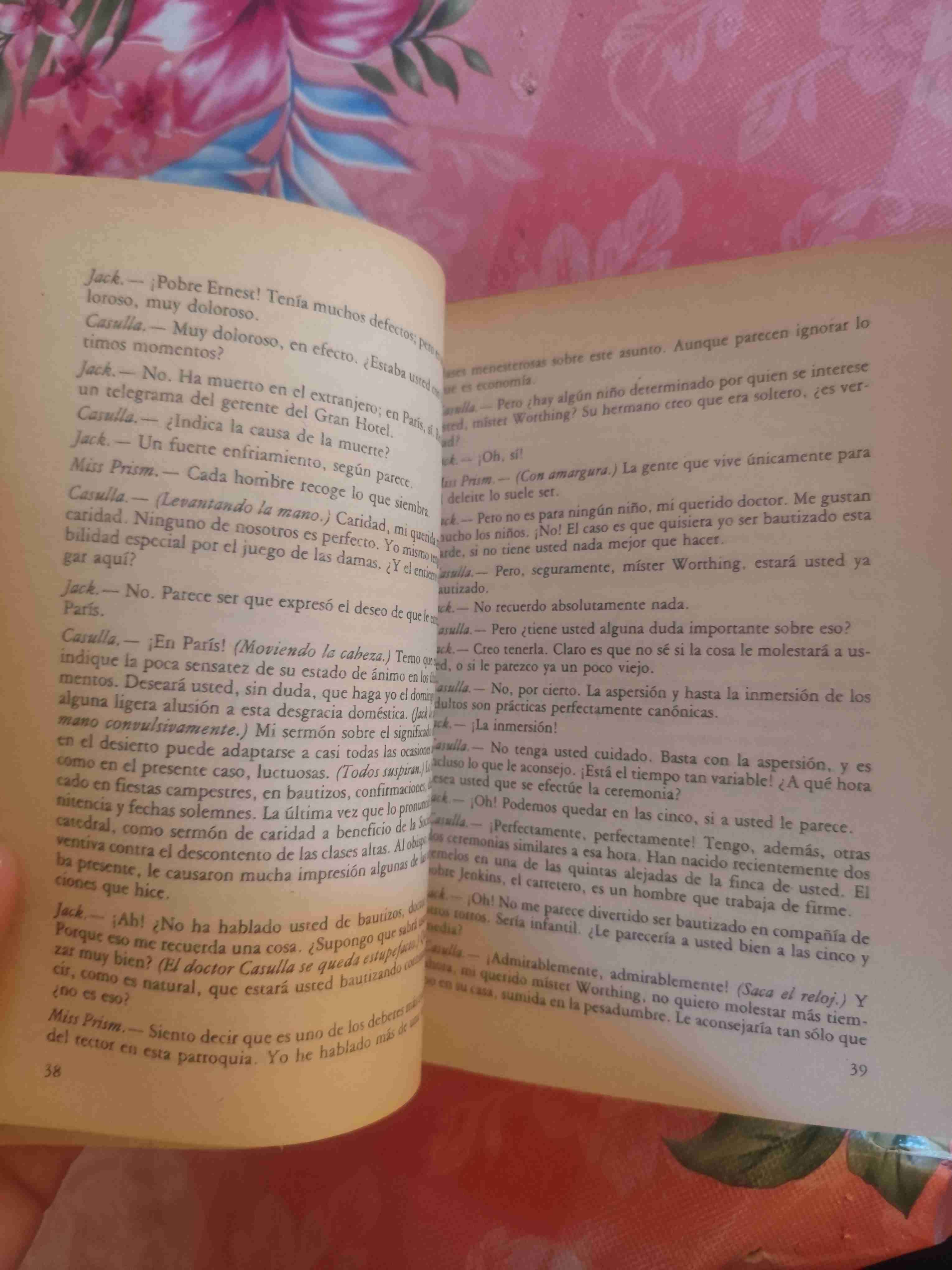 Libro Oscar Wilde La Importancia de llamarse Ernes - miniatura 2