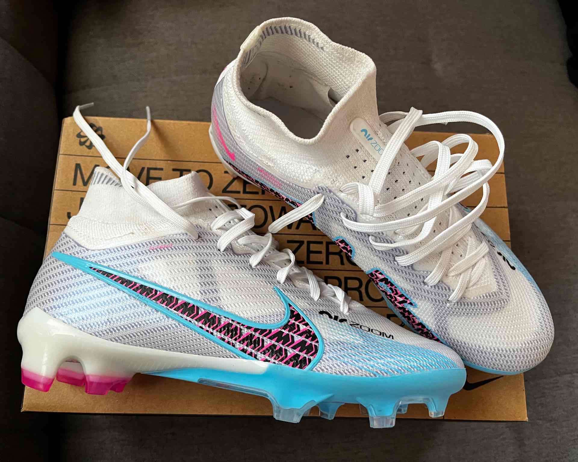 Botines de fútbol Zoom blancos - miniatura 2