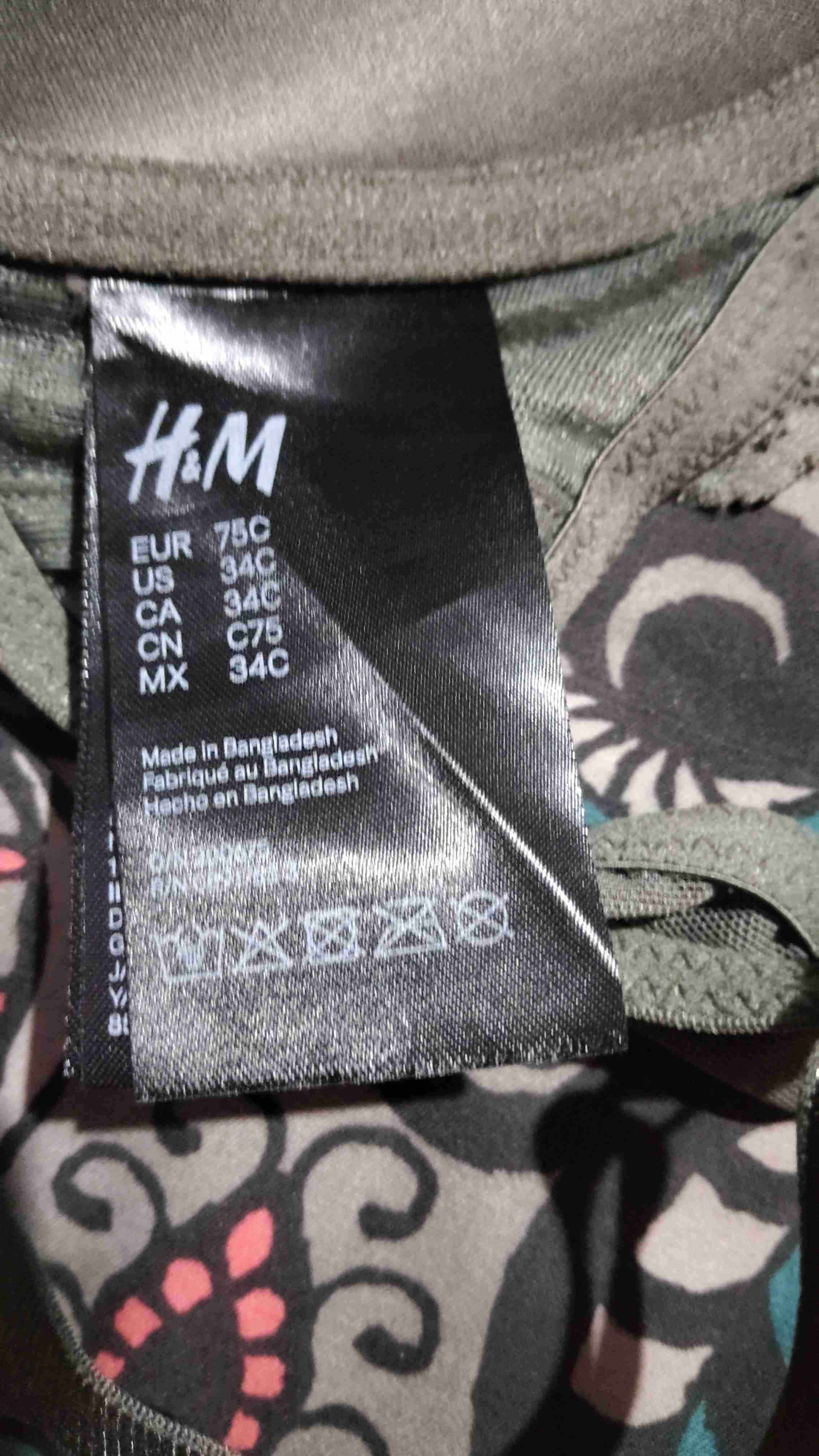 Sostén verde encaje H & M 34 C - miniatura 2