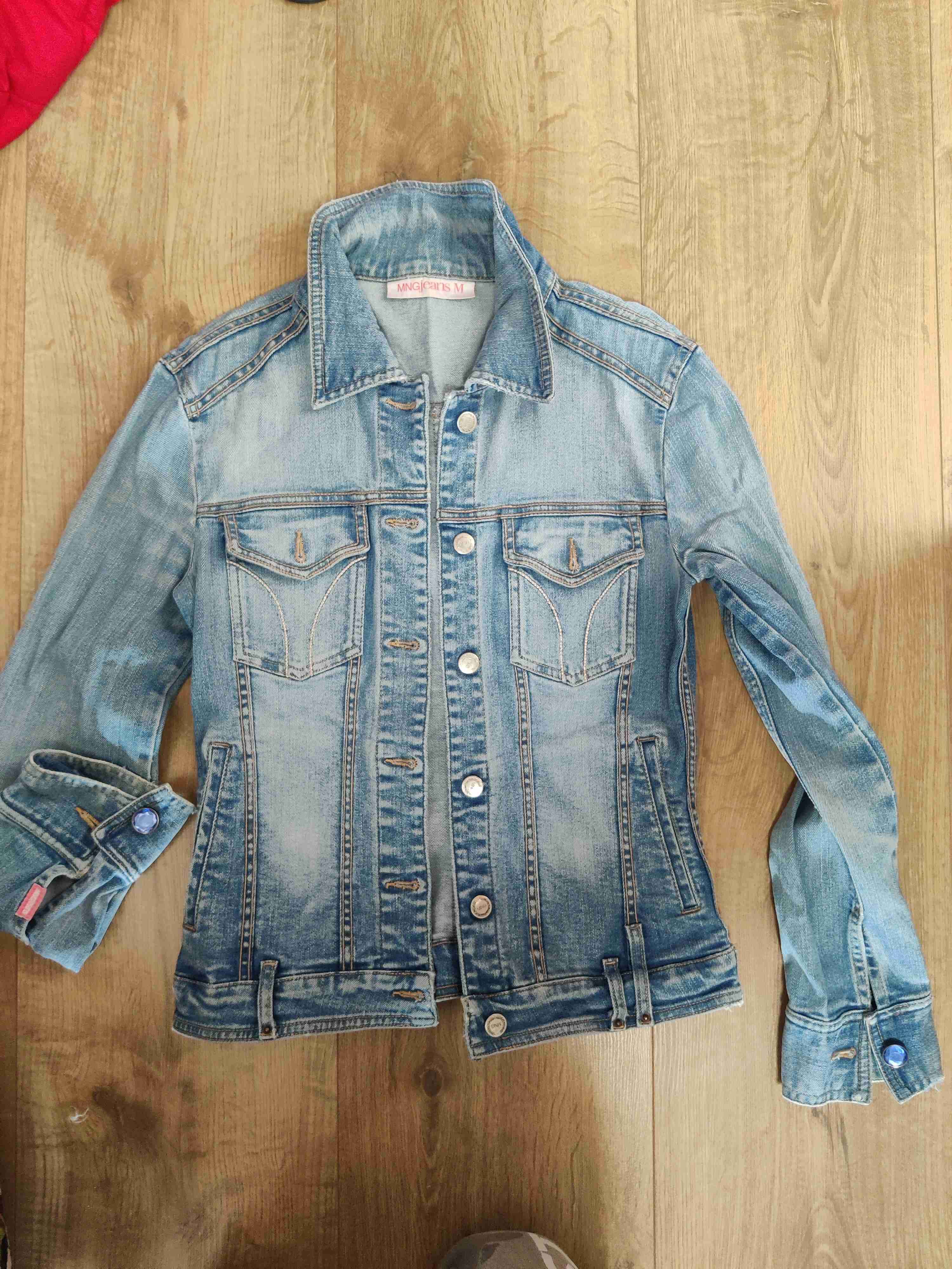 ChaquetaMango de denim clara - miniatura 1