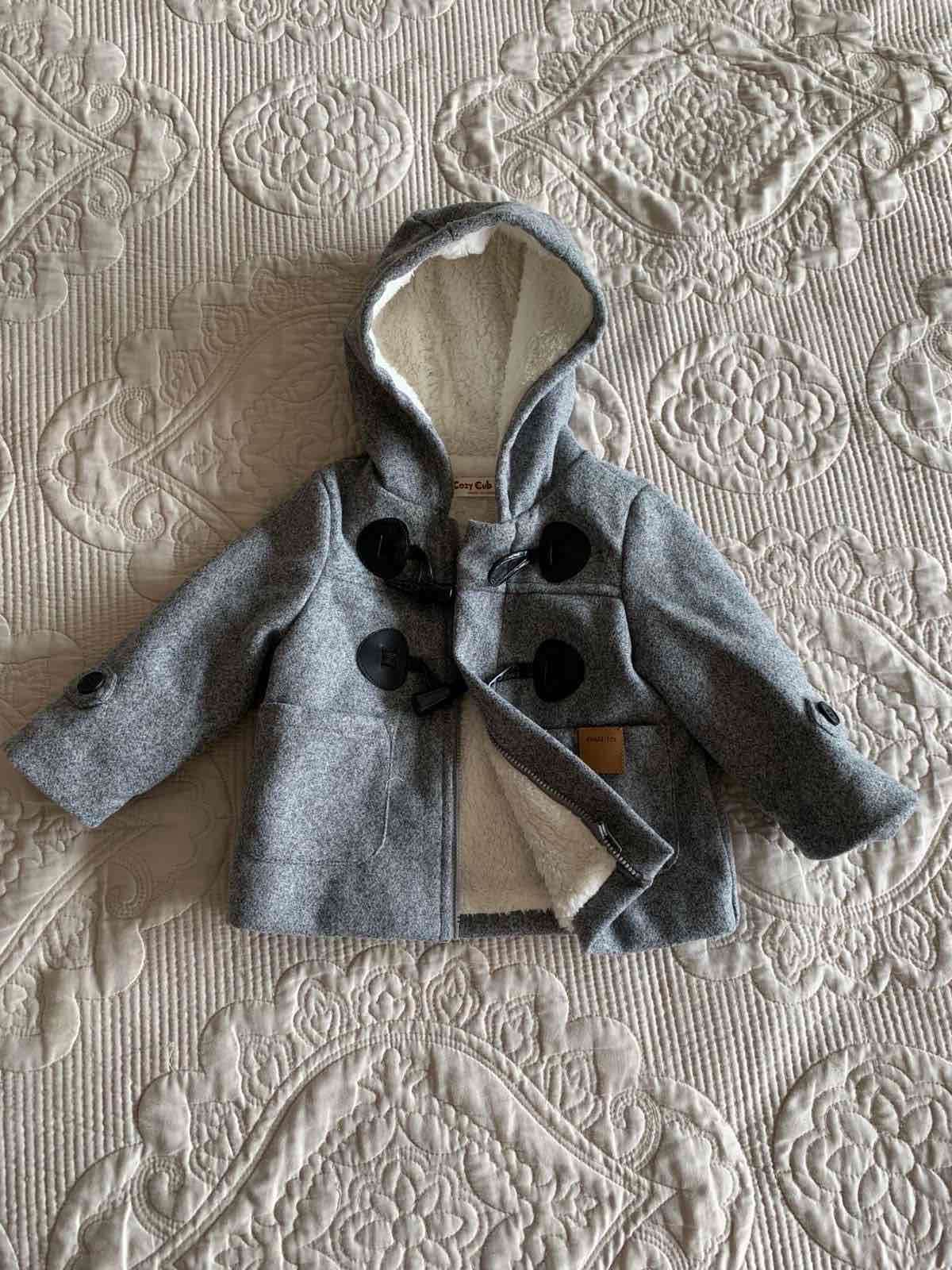 Parka infantil tricolor con capucha - miniatura 2