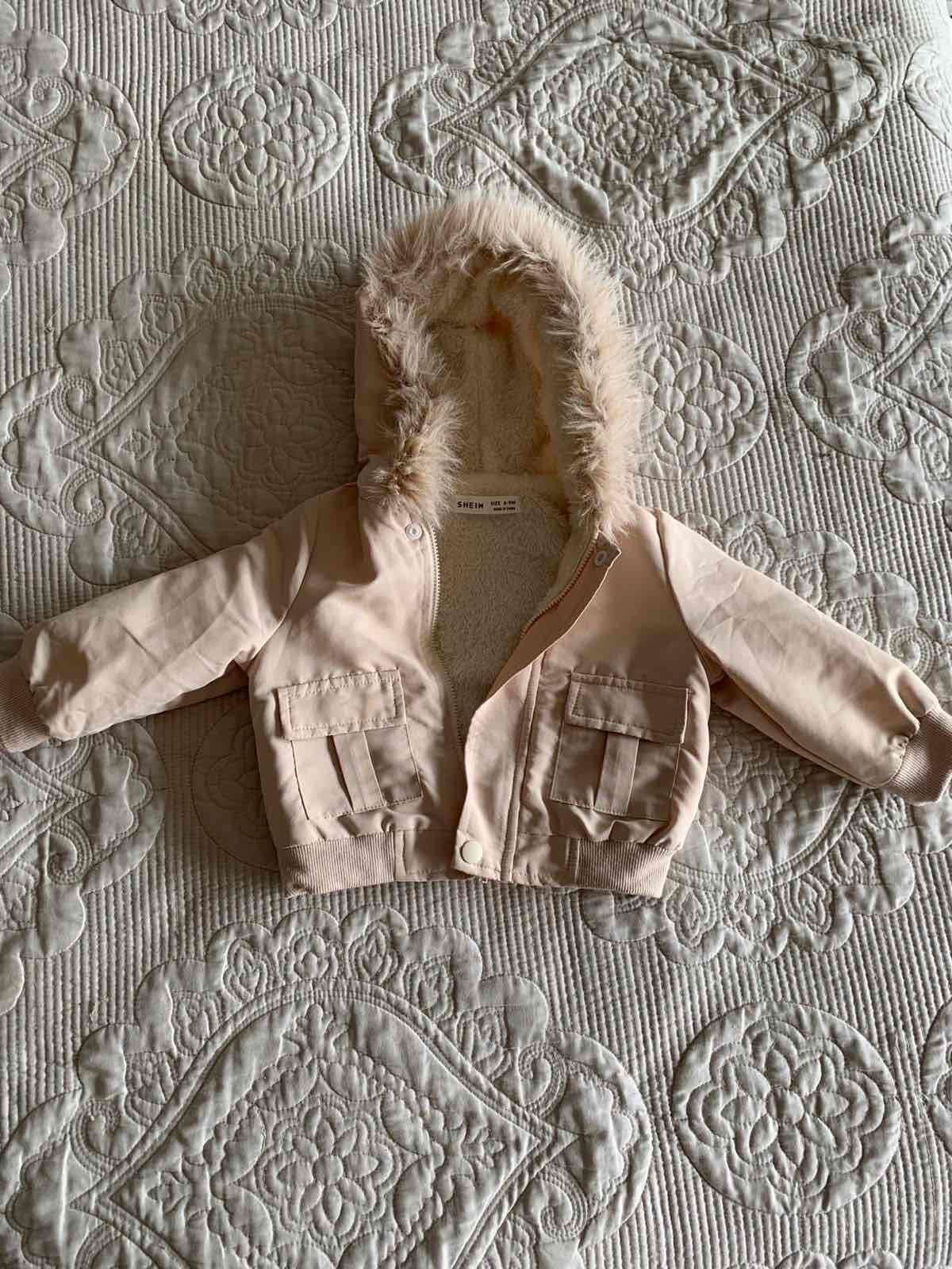 Parka infantil tricolor con capucha - miniatura 4