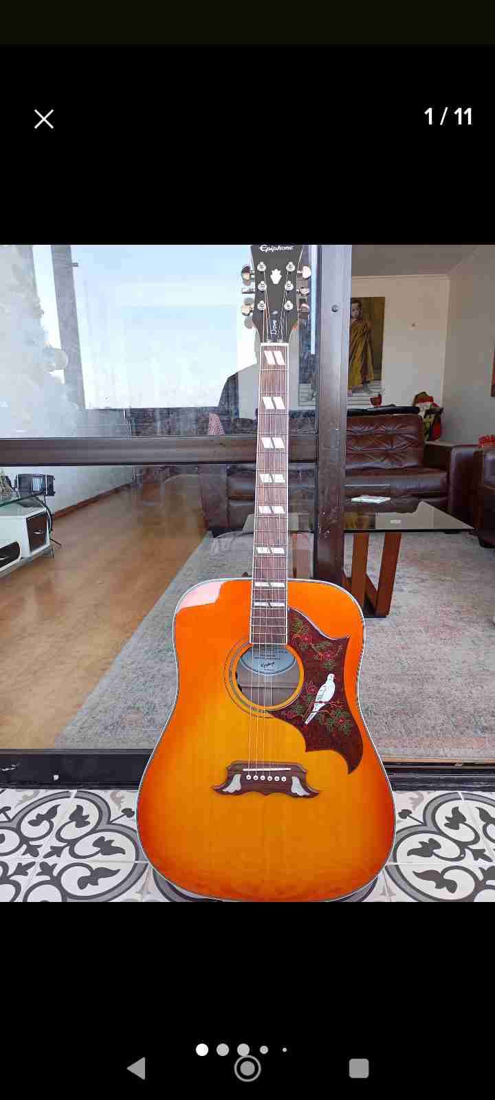 Guitarra acústica Epiphone Dove estudio - miniatura 4