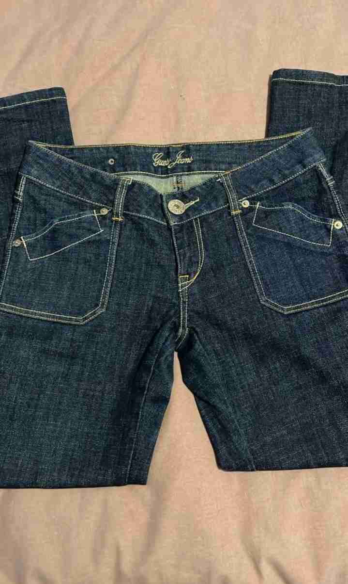 jeans guees original tiro bajo vintage 2000s - miniatura 1