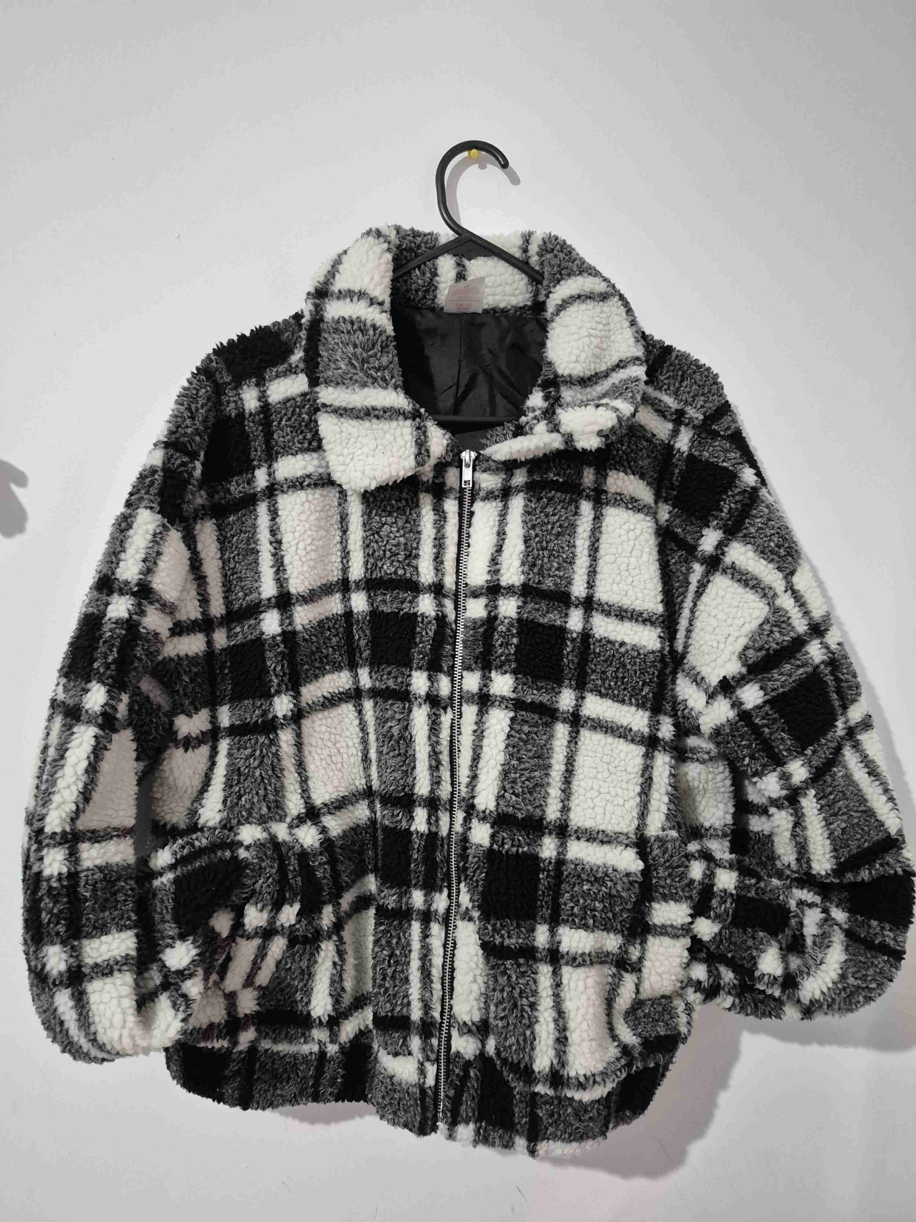 Chaqueta de lana a cuadros - miniatura 1