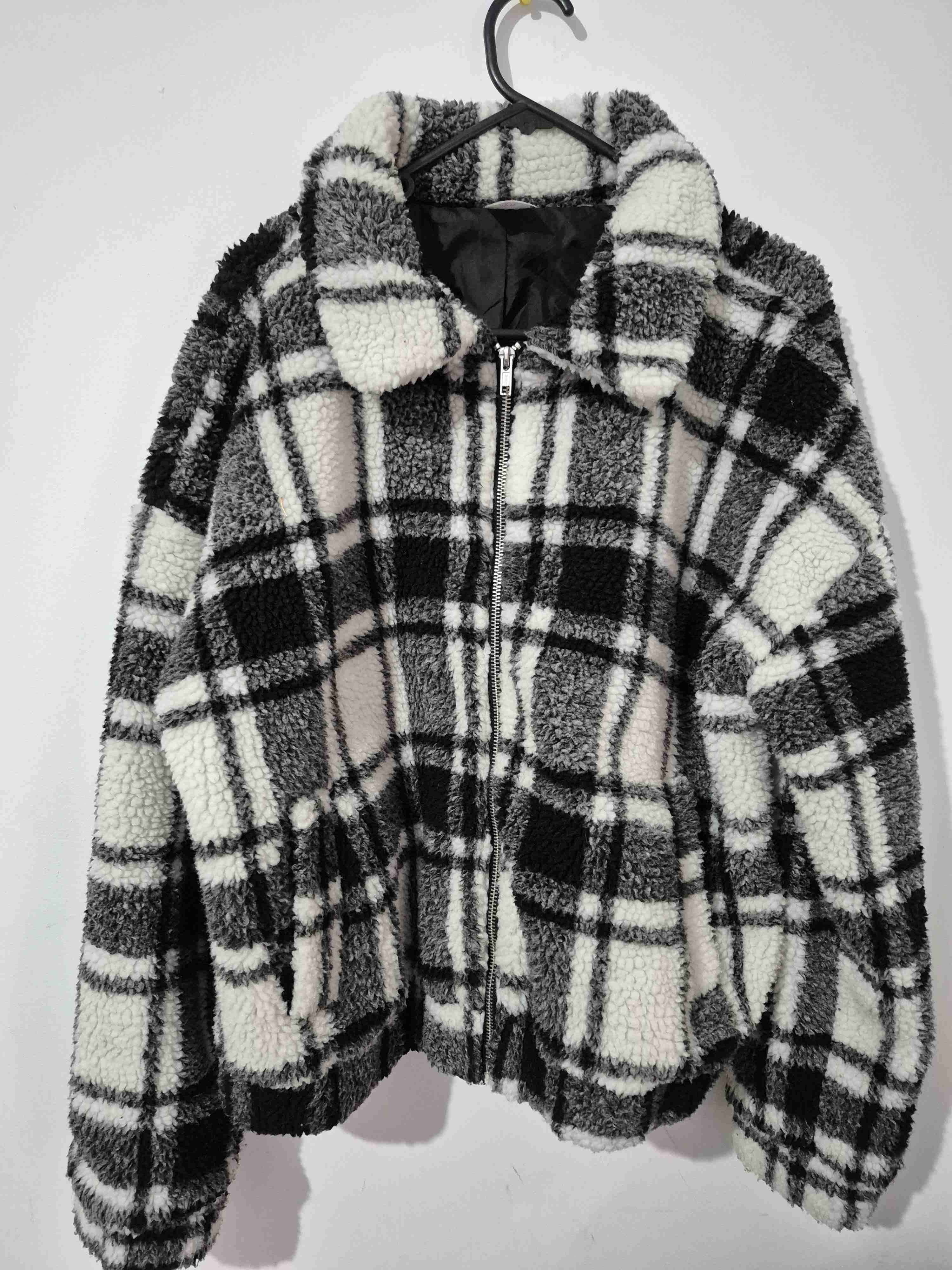 Chaqueta de lana a cuadros - miniatura 2