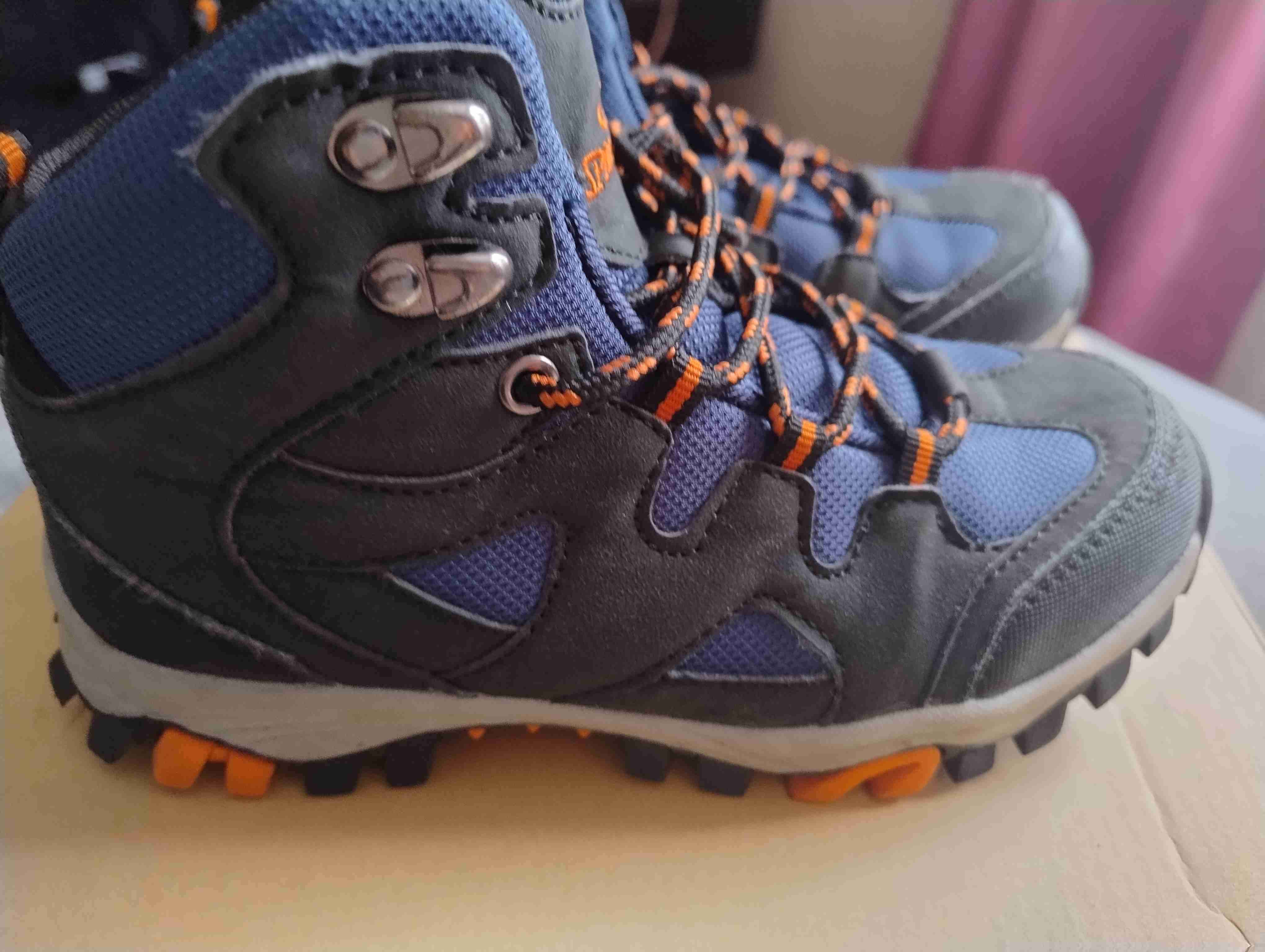 Botas de montaña  niño azul y gris talla 33 - miniatura 1