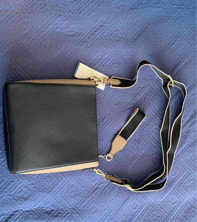 Bolso bandolera negro y beige - miniatura 3