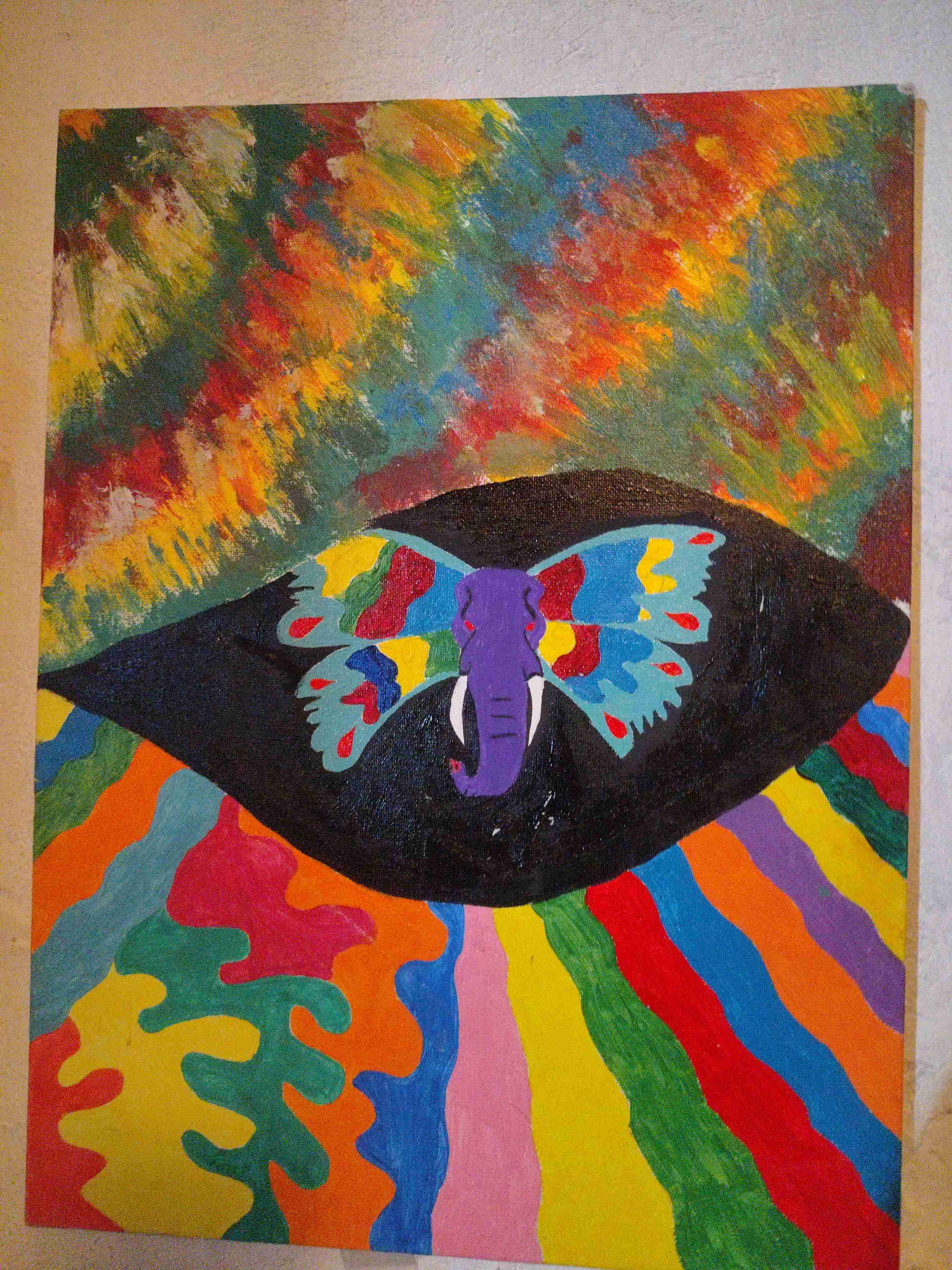 Cuadro arte abstracto colorido